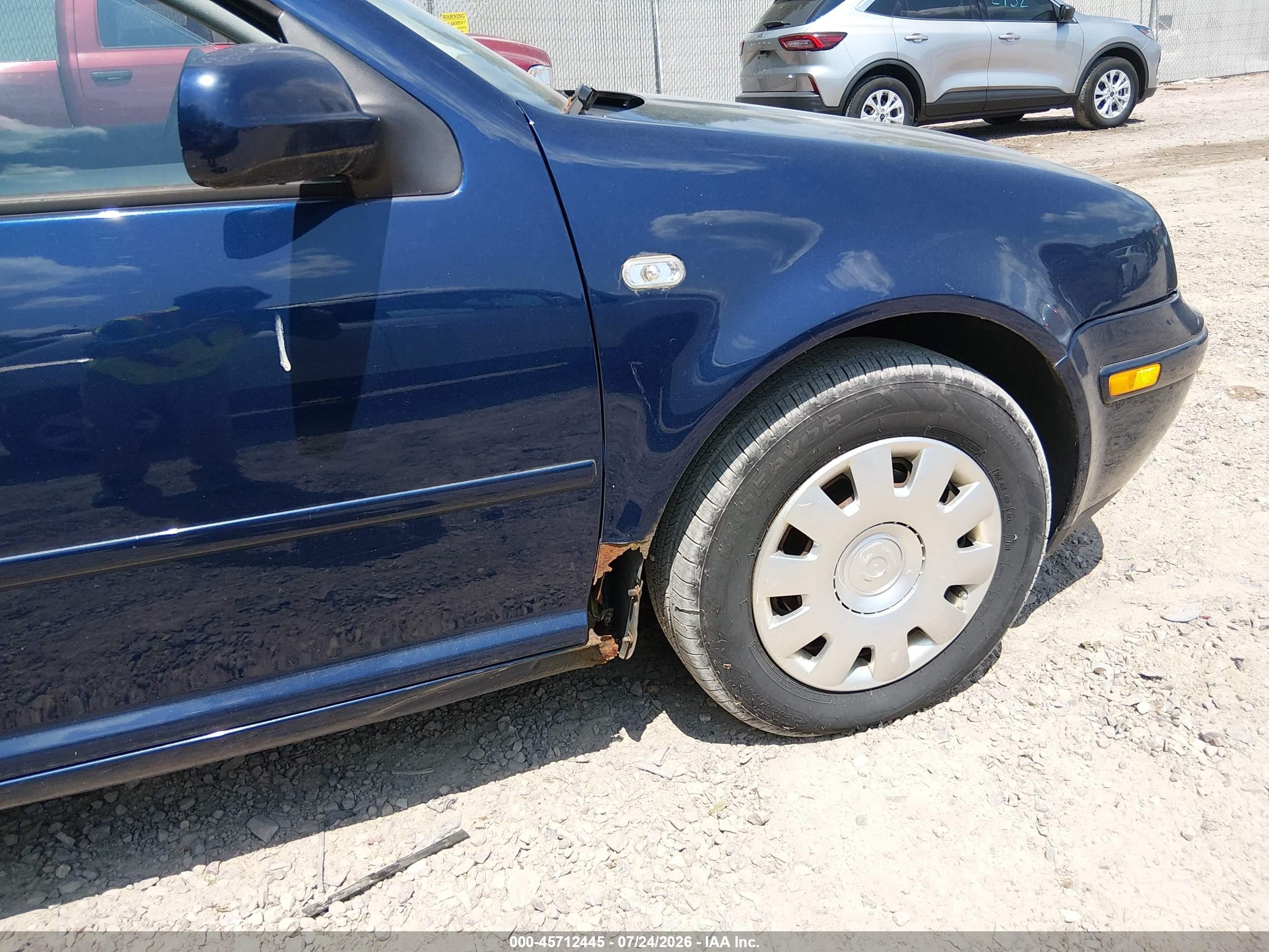 2003 Volkswagen Jetta Gl Синий vin: 3VWRK69M73M066487