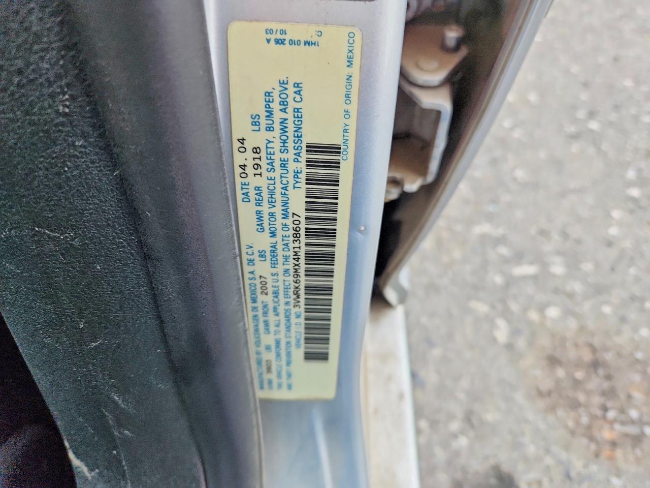 2004 Volkswagen Jetta Gl Silver vin: 3VWRK69MX4M138607