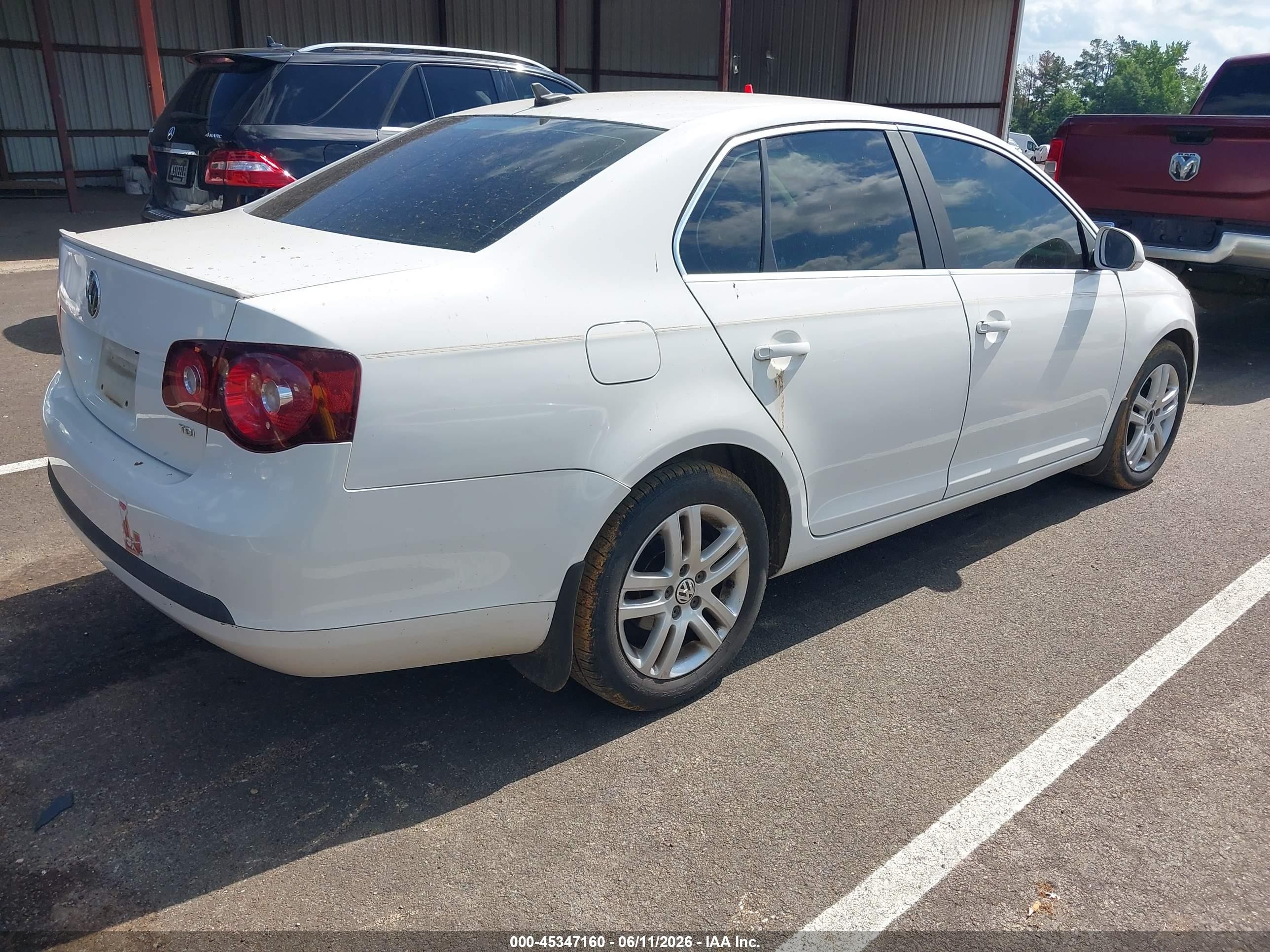 2009 Volkswagen Jetta Tdi Белый vin: 3VWRL71K69M062789