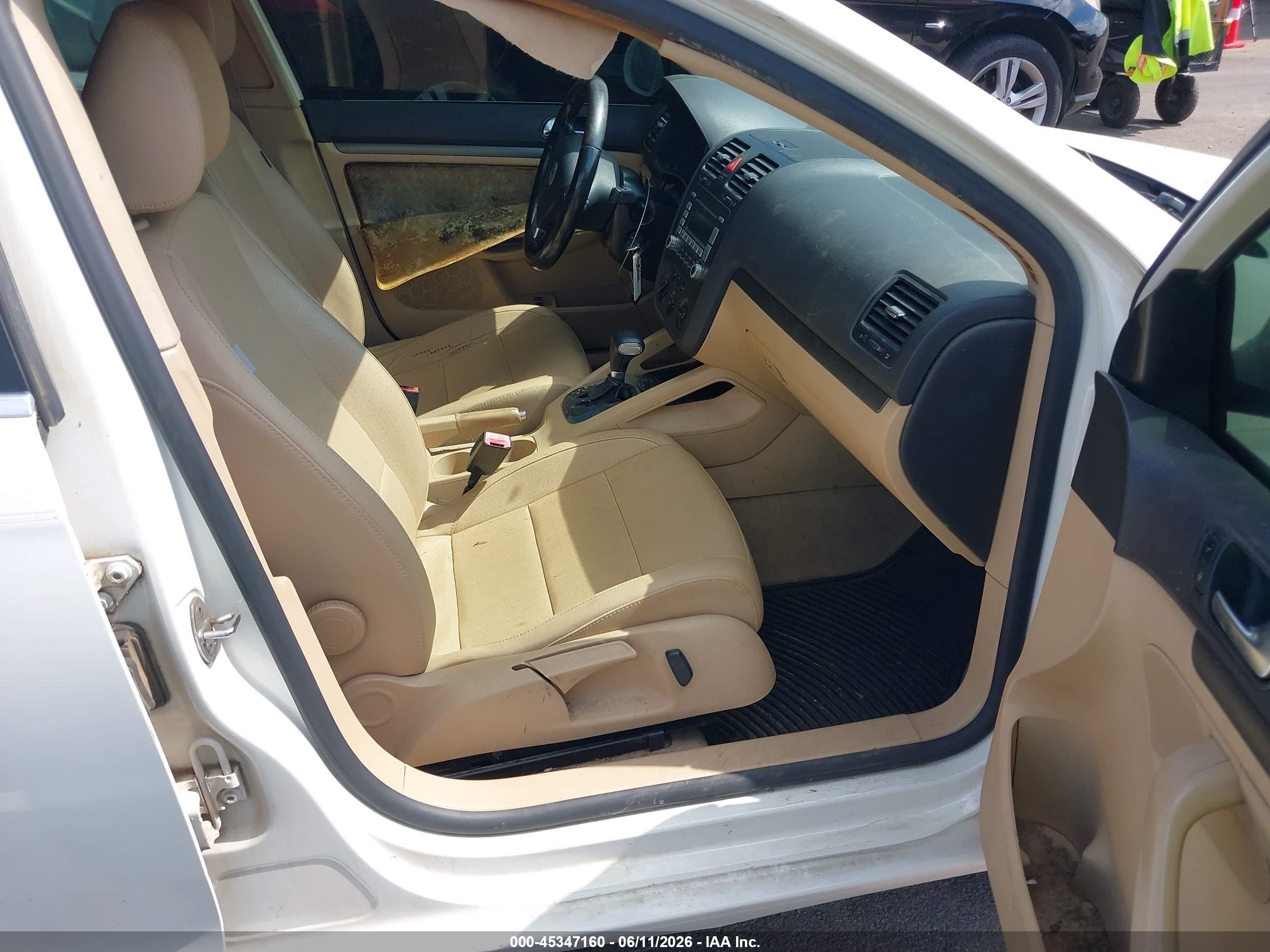 2009 Volkswagen Jetta Tdi Белый vin: 3VWRL71K69M062789