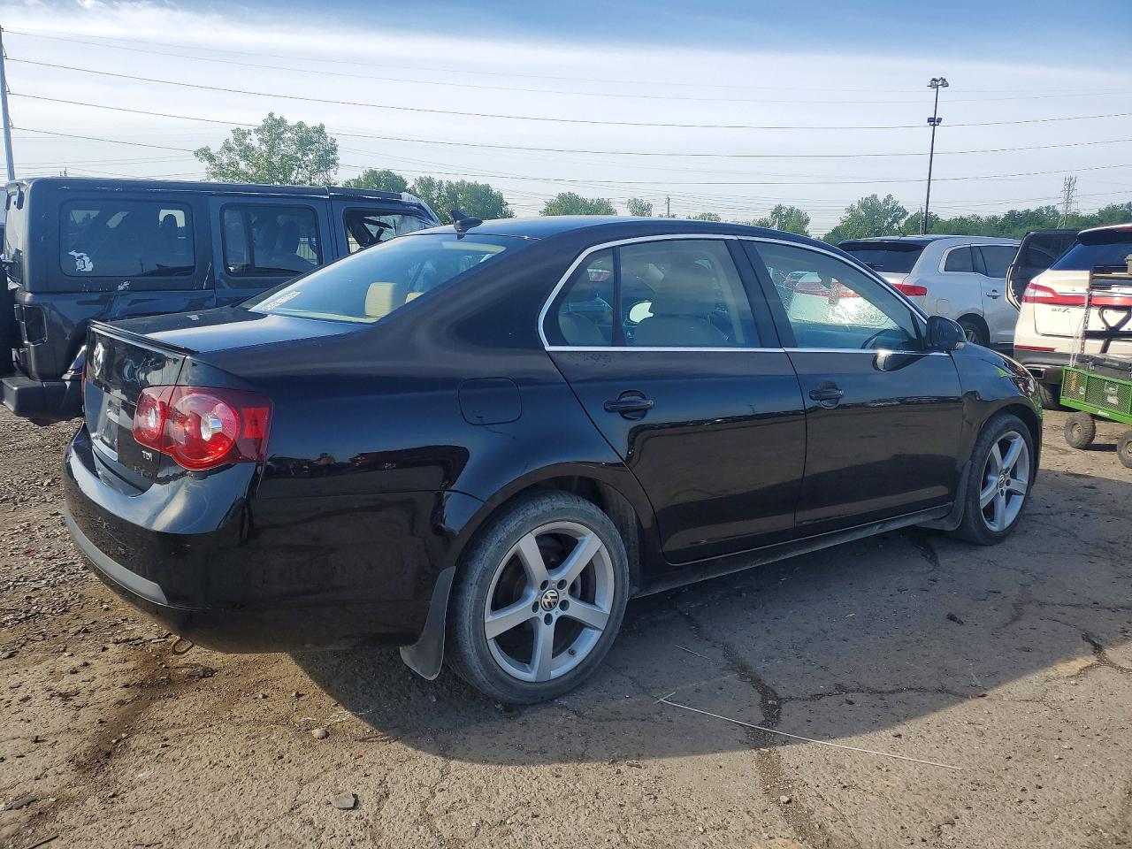 2009 Volkswagen Jetta Tdi Black vin: 3VWRL71K89M086544