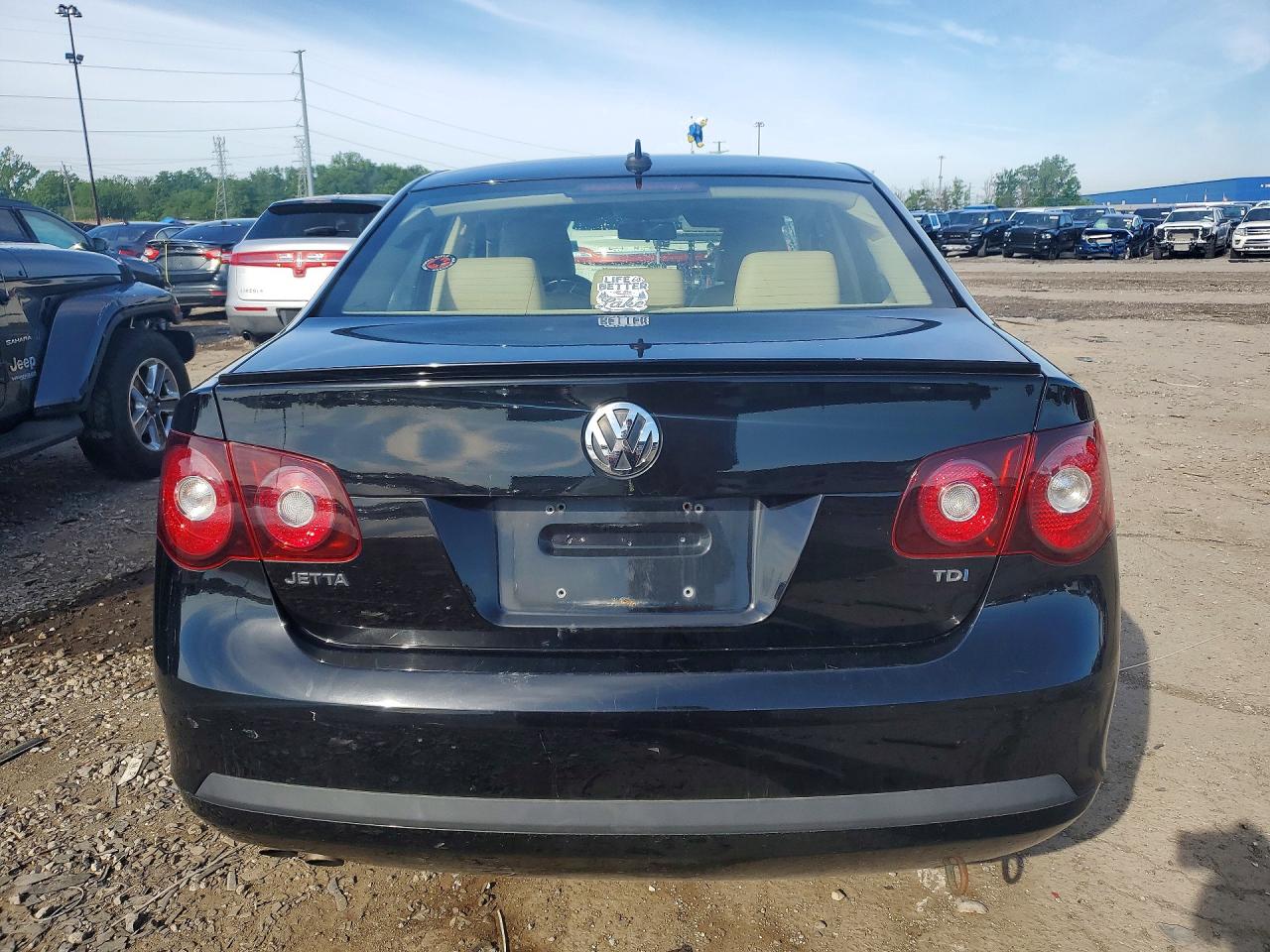 2009 Volkswagen Jetta Tdi Black vin: 3VWRL71K89M086544