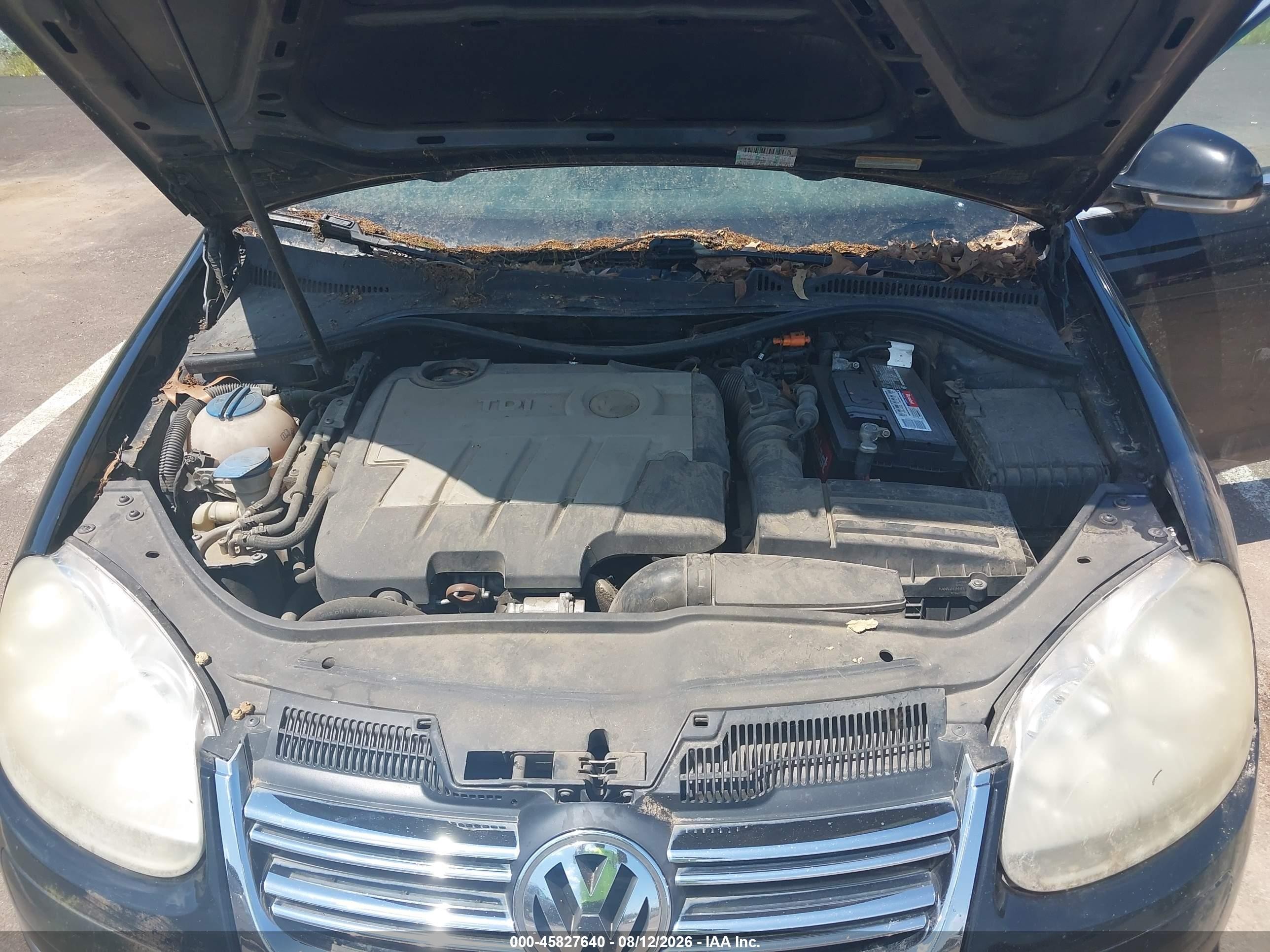 2009 Volkswagen Jetta Tdi Black vin: 3VWRL71KX9M070751
