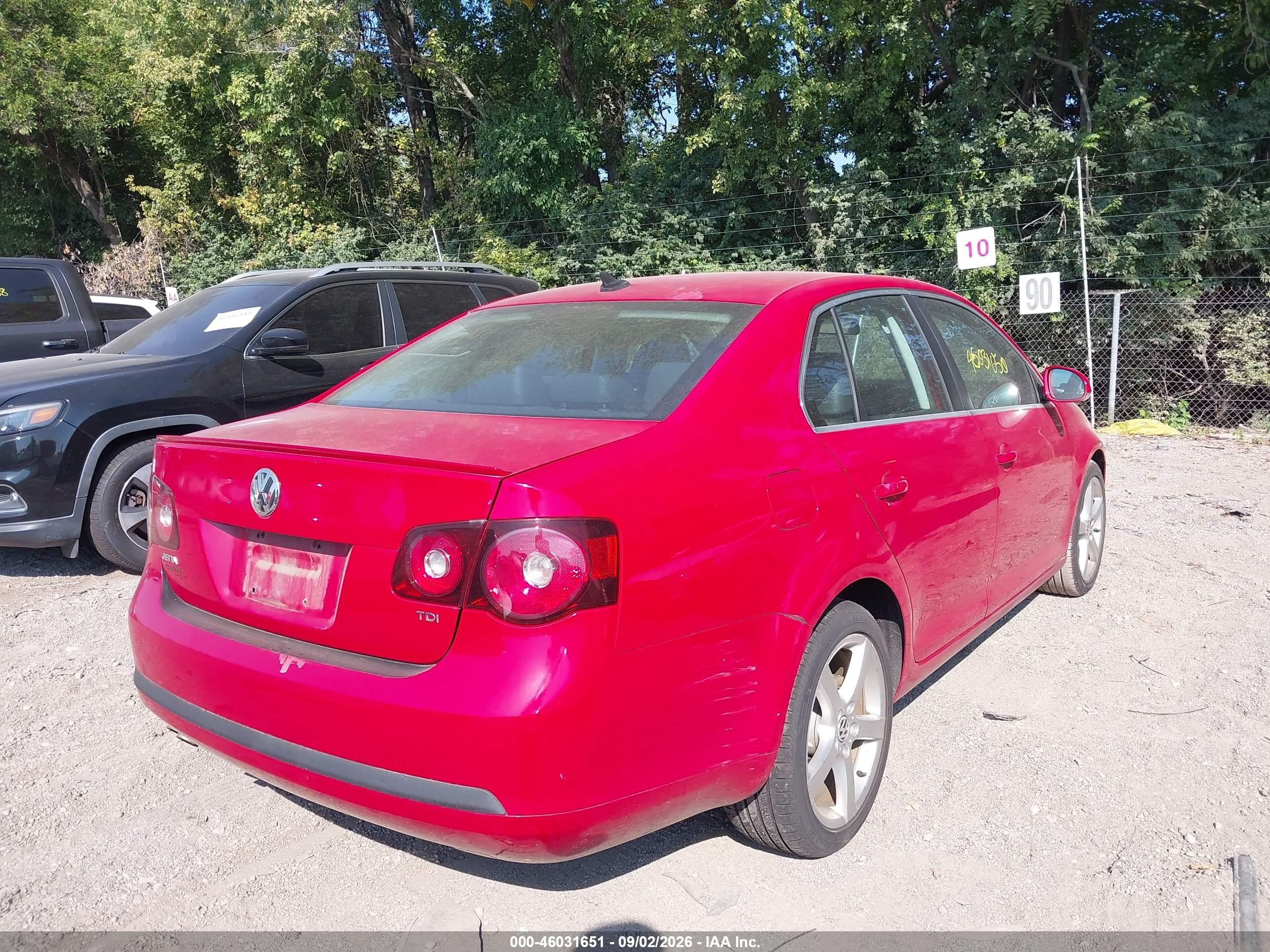 2010 Volkswagen Jetta Tdi Red vin: 3VWRL7AJ1AM181538