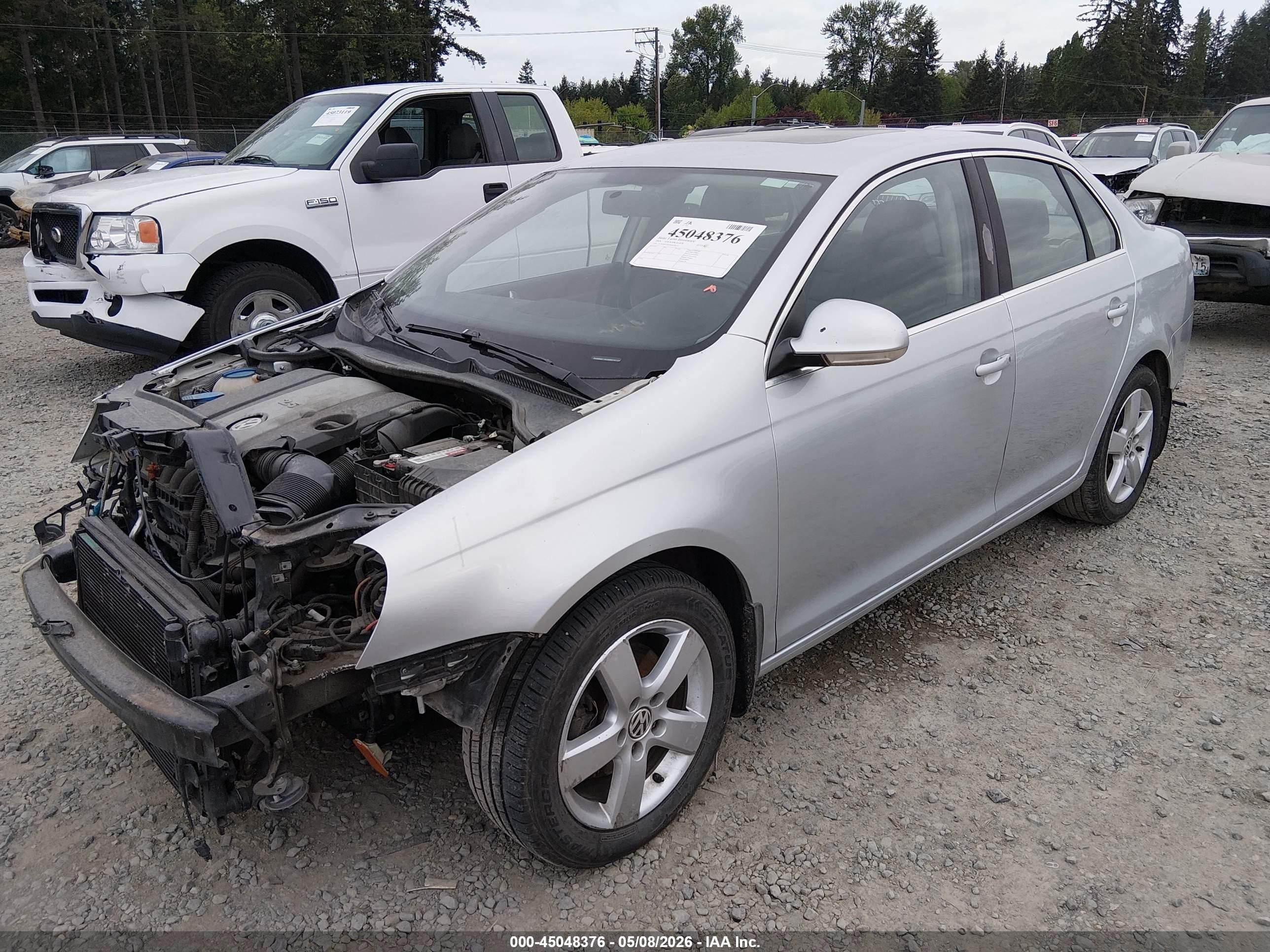 2008 Volkswagen Jetta Se/sel Silver vin: 3VWRM71K08M070124