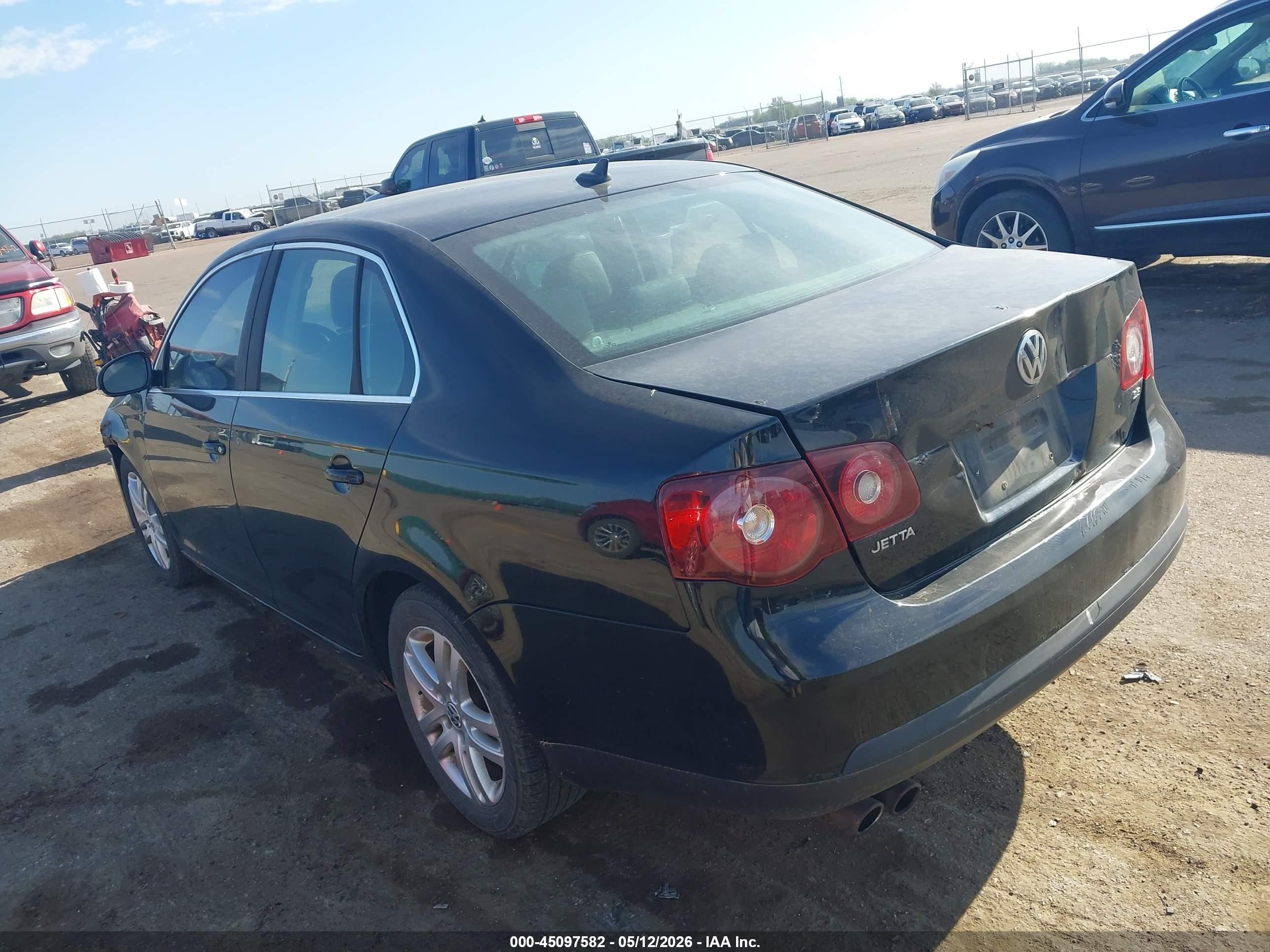 2008 Volkswagen Jetta Se/sel Black vin: 3VWRM71K08M114381