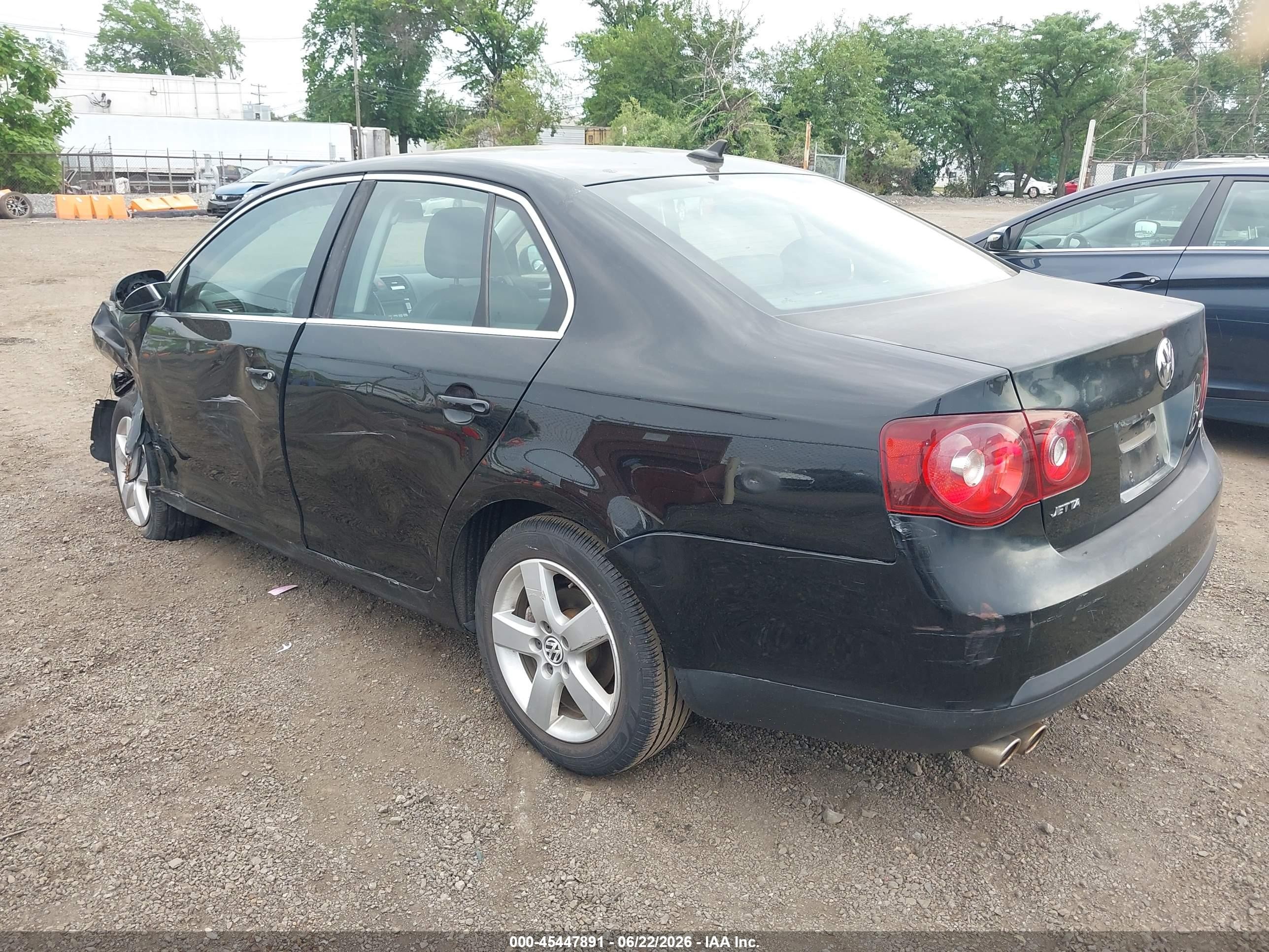 2009 Volkswagen Jetta Se Black vin: 3VWRM71K09M025170