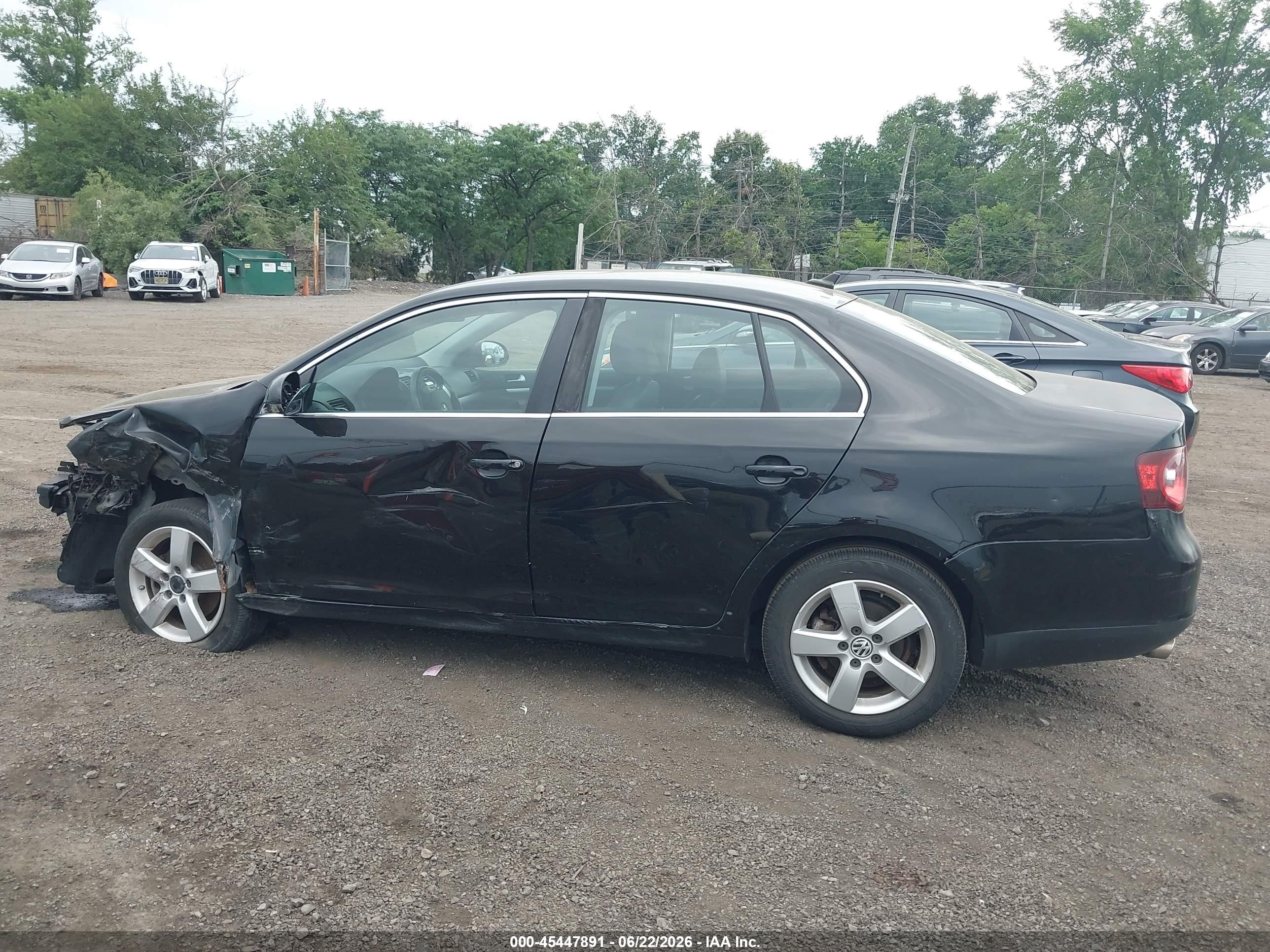 2009 Volkswagen Jetta Se Black vin: 3VWRM71K09M025170