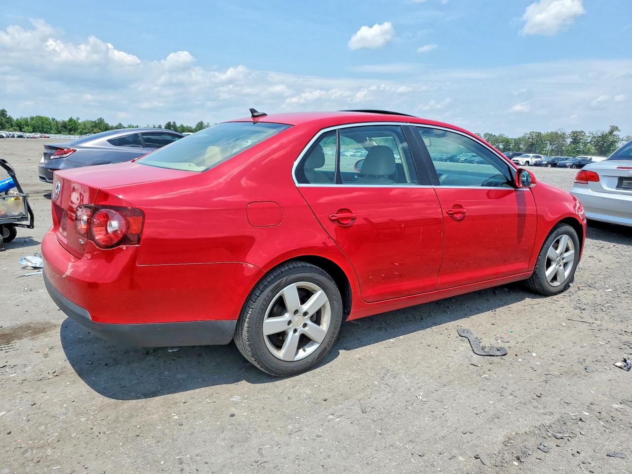 2009 Volkswagen Jetta Se Red vin: 3VWRM71K09M061618