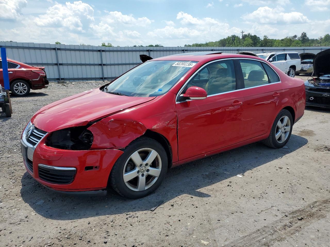 2009 Volkswagen Jetta Se Red vin: 3VWRM71K09M061618