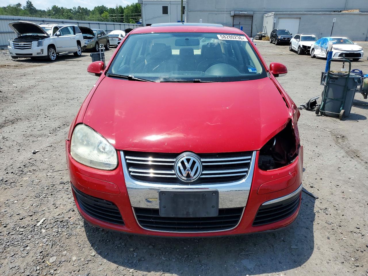 2009 Volkswagen Jetta Se Red vin: 3VWRM71K09M061618