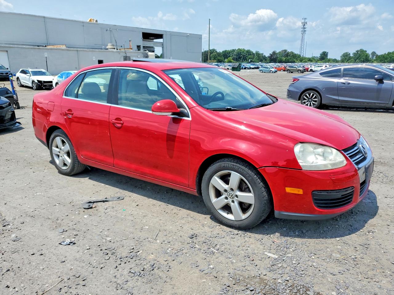 2009 Volkswagen Jetta Se Red vin: 3VWRM71K09M061618