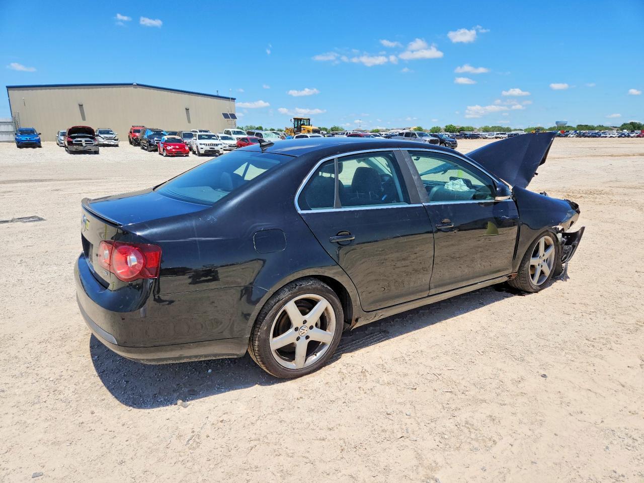 2008 Volkswagen Jetta Se Black vin: 3VWRM71K18M094948