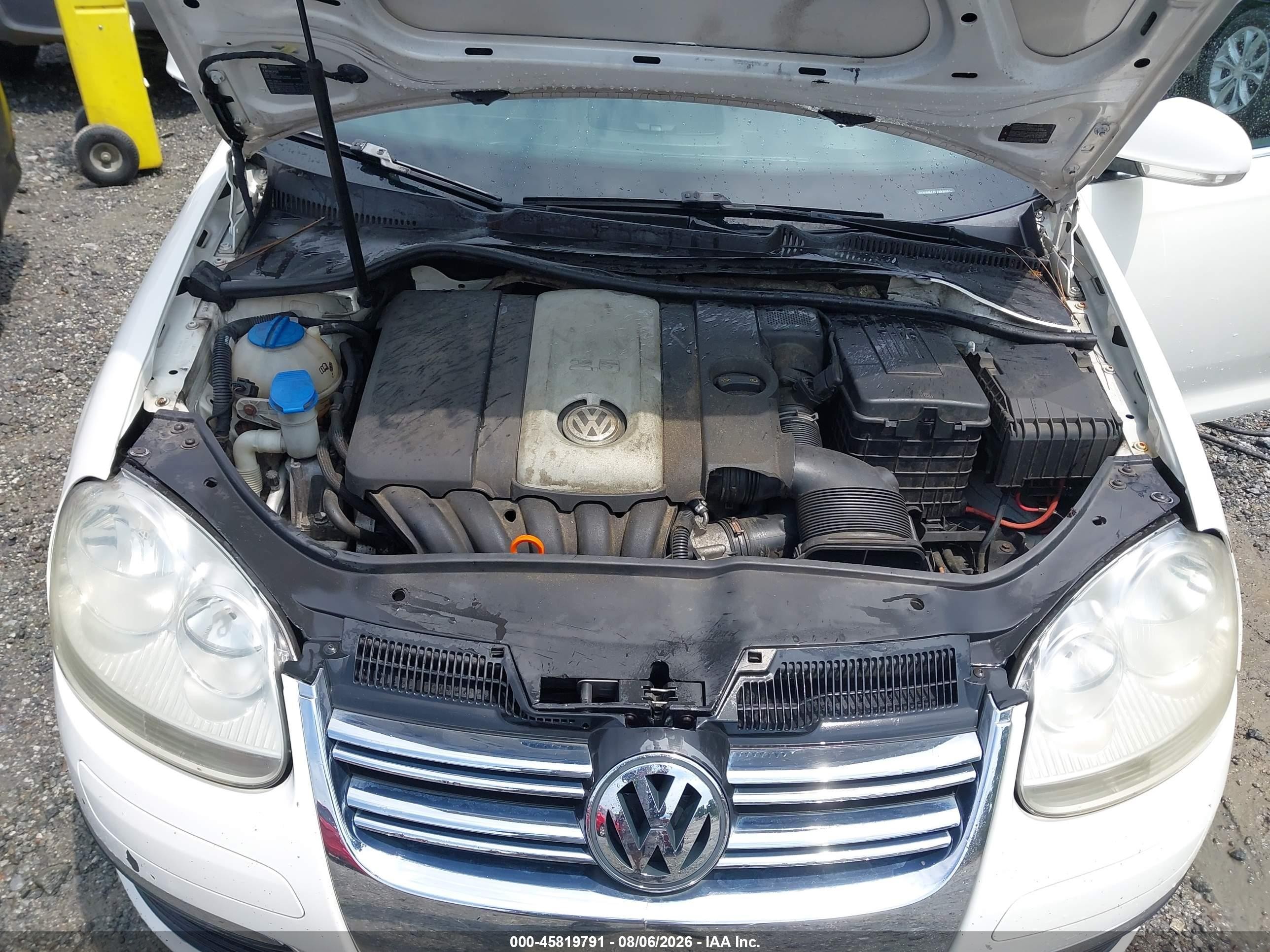 2008 Volkswagen Jetta Se White vin: 3VWRM71K18M098109