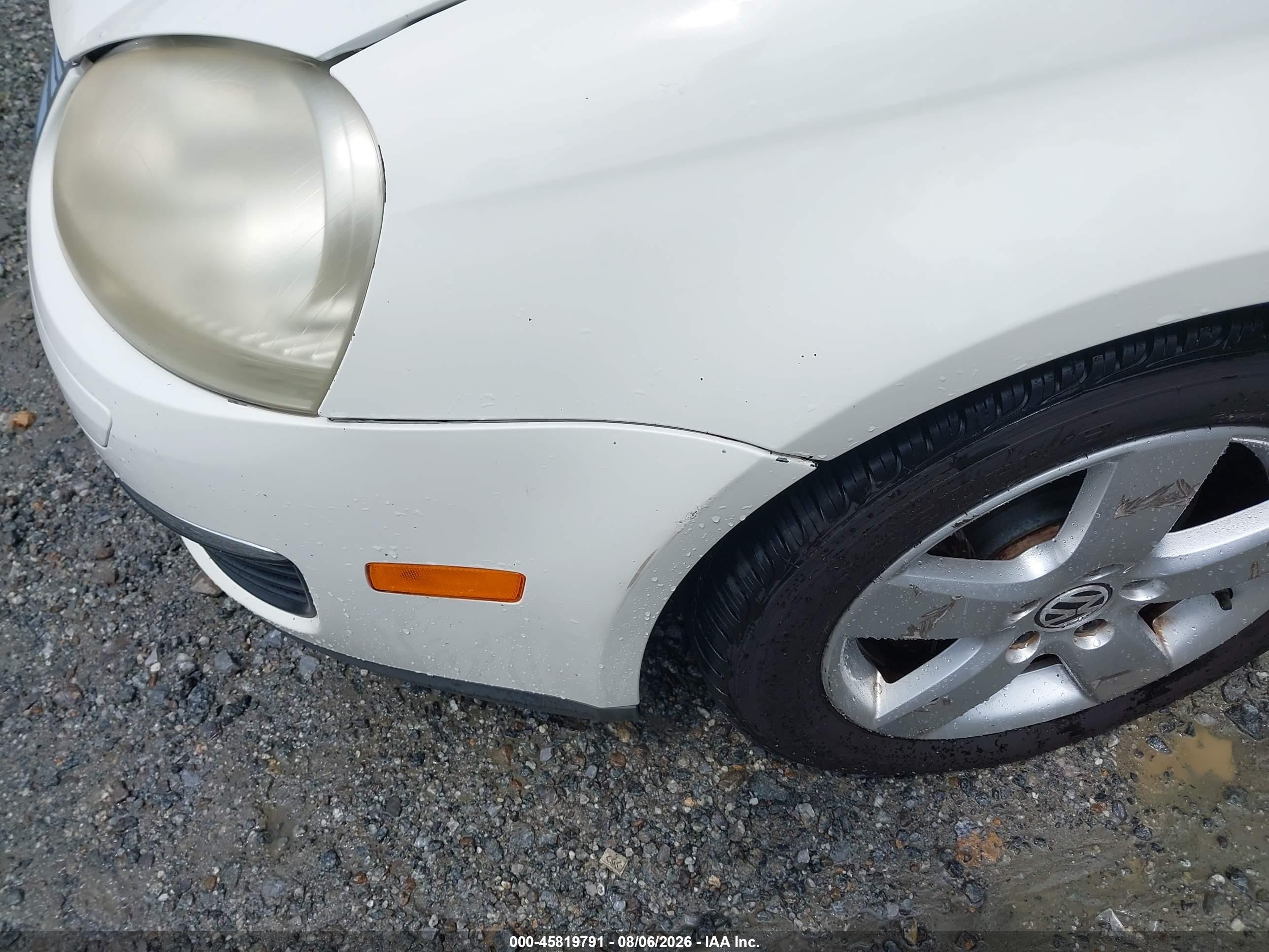 2008 Volkswagen Jetta Se White vin: 3VWRM71K18M098109