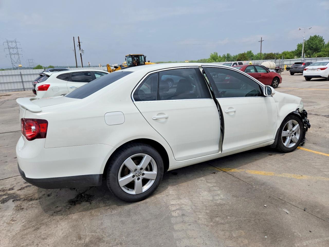 2008 Volkswagen Jetta Se White vin: 3VWRM71K18M174363