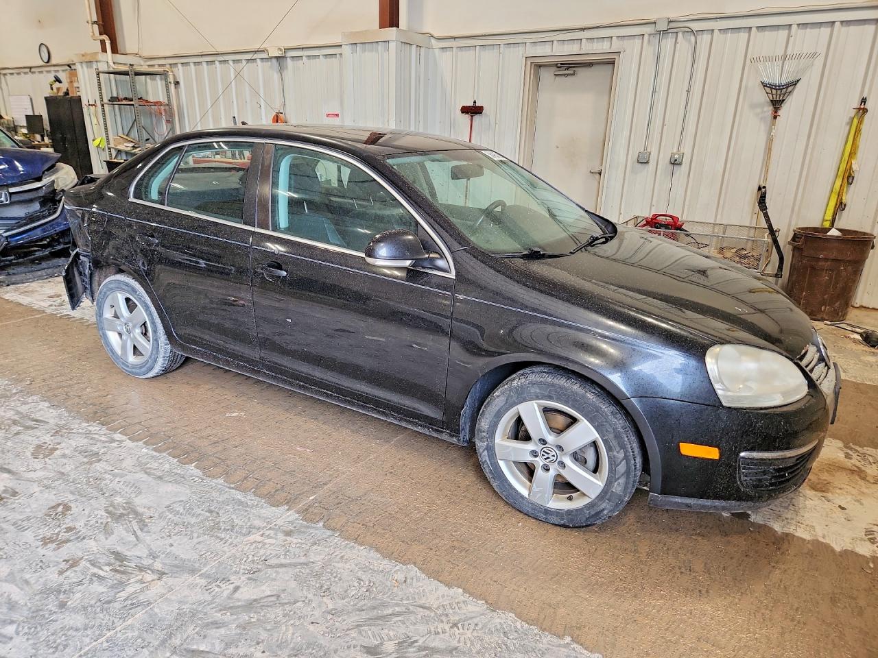 2009 Volkswagen Jetta Se Black vin: 3VWRM71K19M052121