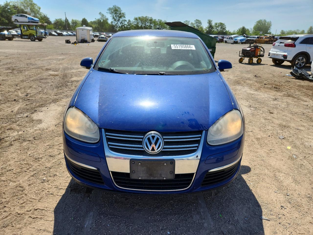 2009 Volkswagen Jetta Se Blue vin: 3VWRM71K19M070599