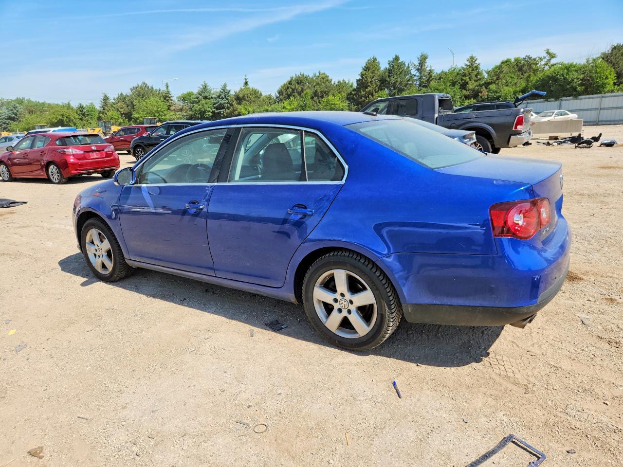 2009 Volkswagen Jetta Se Blue vin: 3VWRM71K19M070599