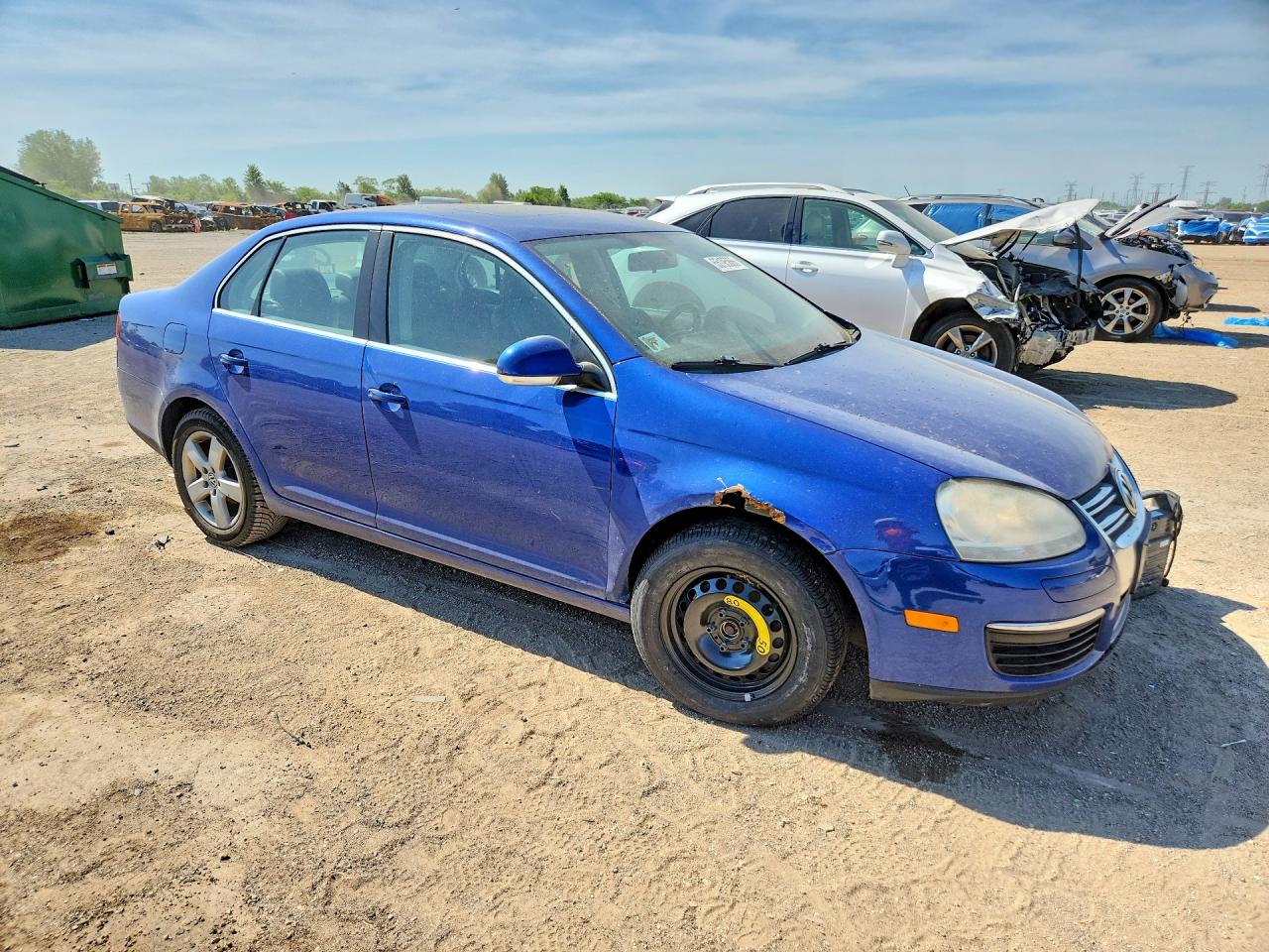 2009 Volkswagen Jetta Se Blue vin: 3VWRM71K19M070599