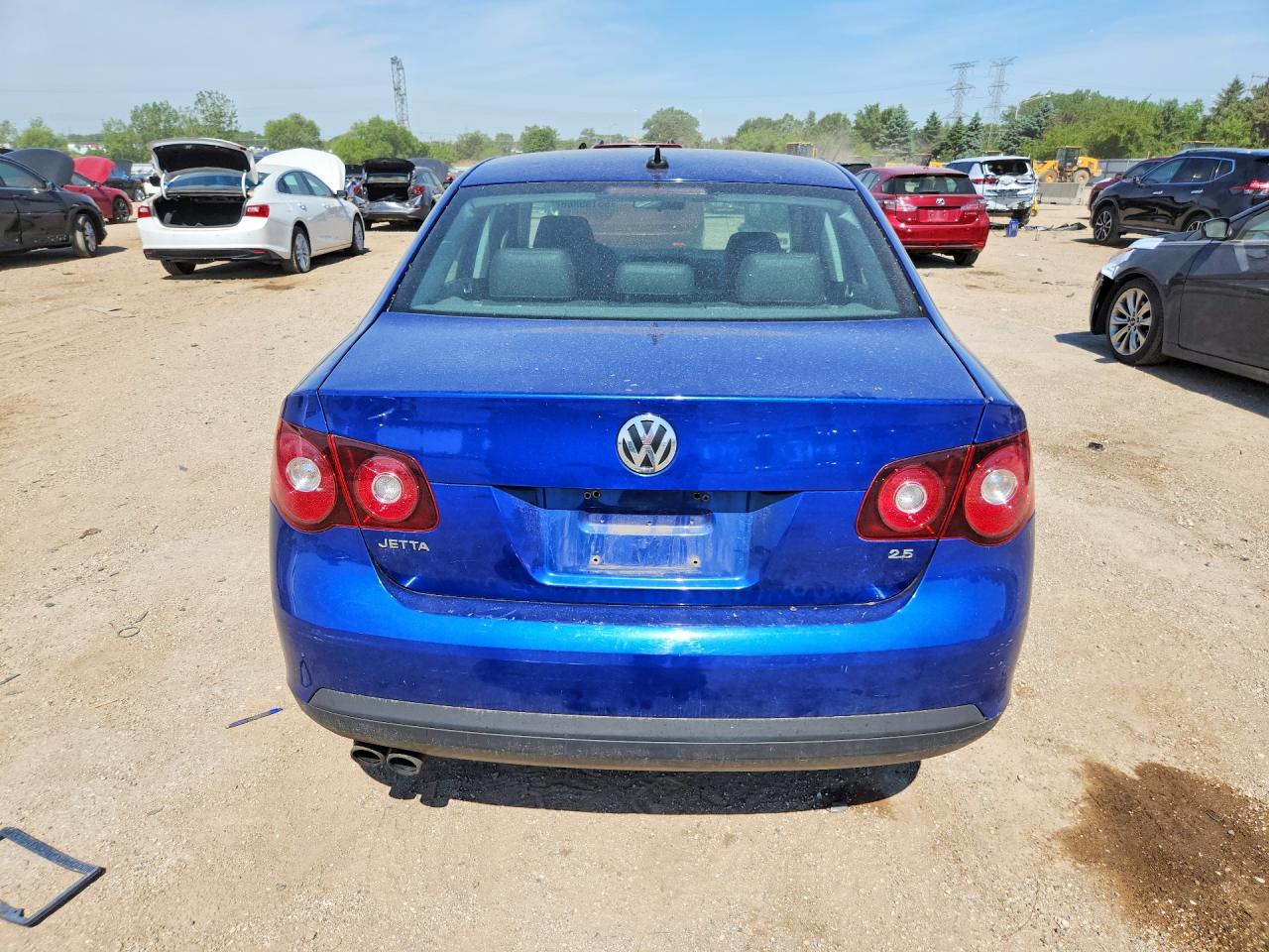 2009 Volkswagen Jetta Se Blue vin: 3VWRM71K19M070599