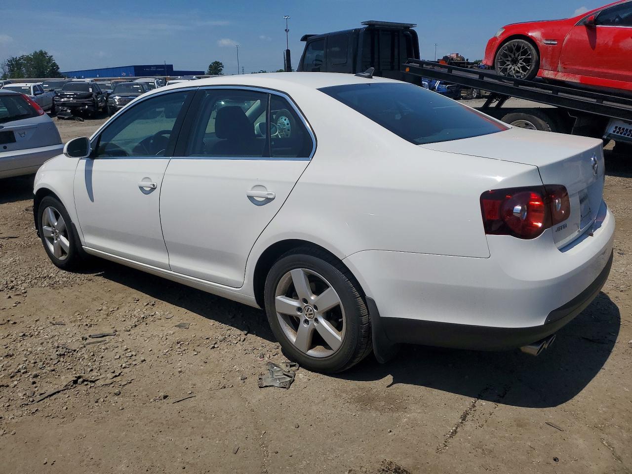 2009 Volkswagen Jetta Se White vin: 3VWRM71K19M095289