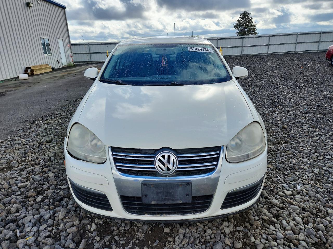 2008 Volkswagen Jetta Se White vin: 3VWRM71K28M071601