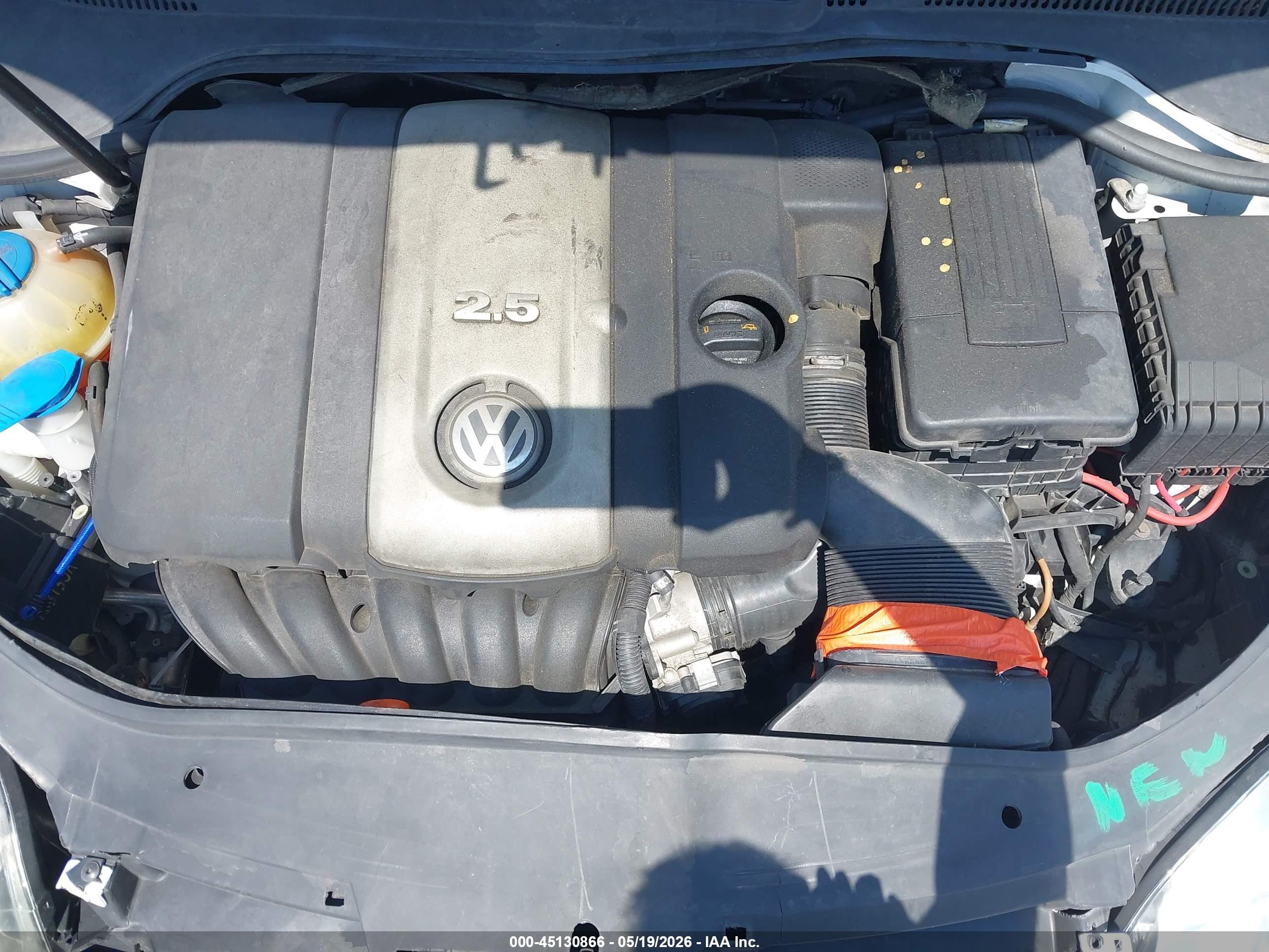 2009 Volkswagen Jetta Se/sel Белый vin: 3VWRM71K29M071423