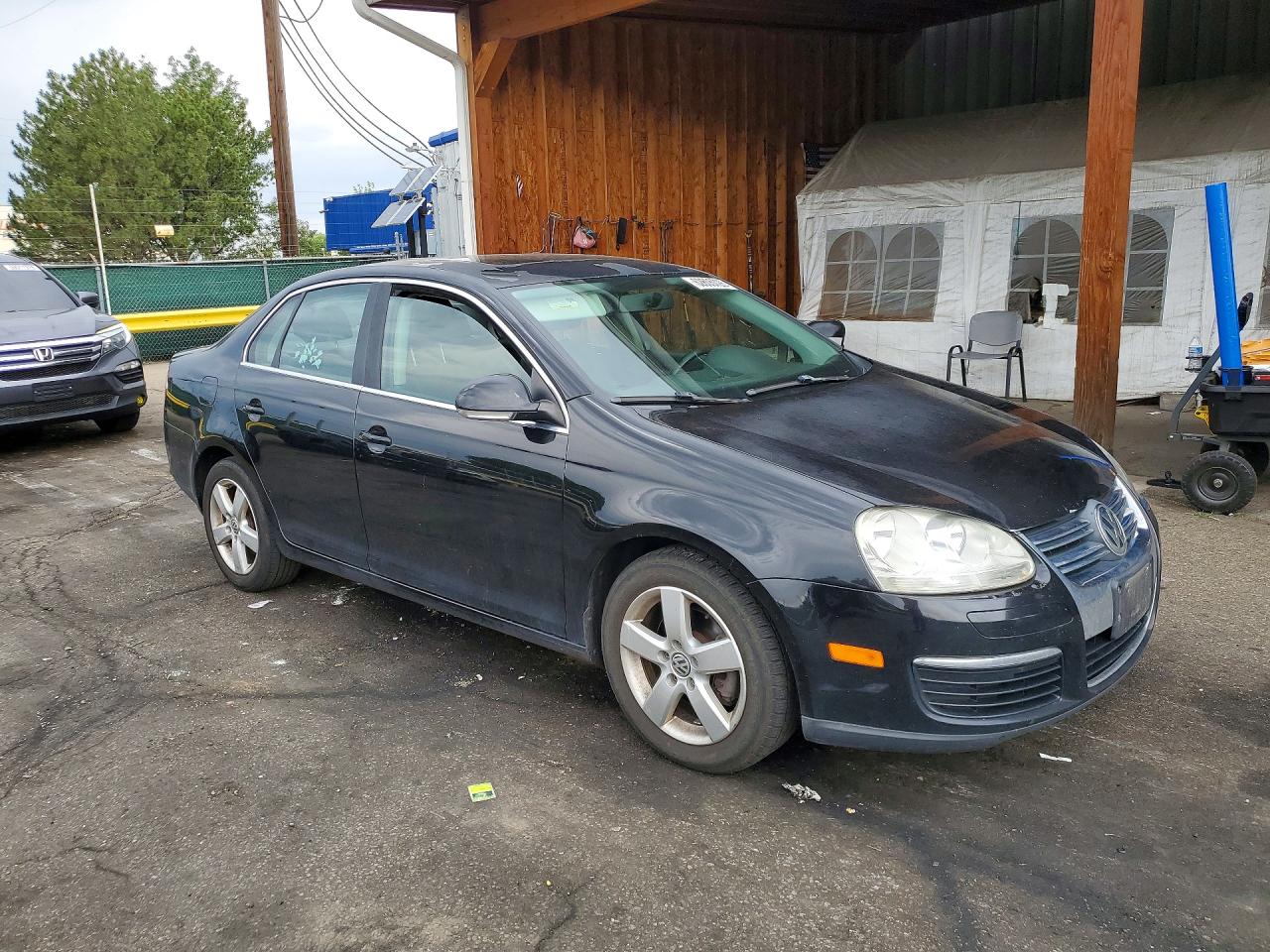 2009 Volkswagen Jetta Se Black vin: 3VWRM71K29M162210