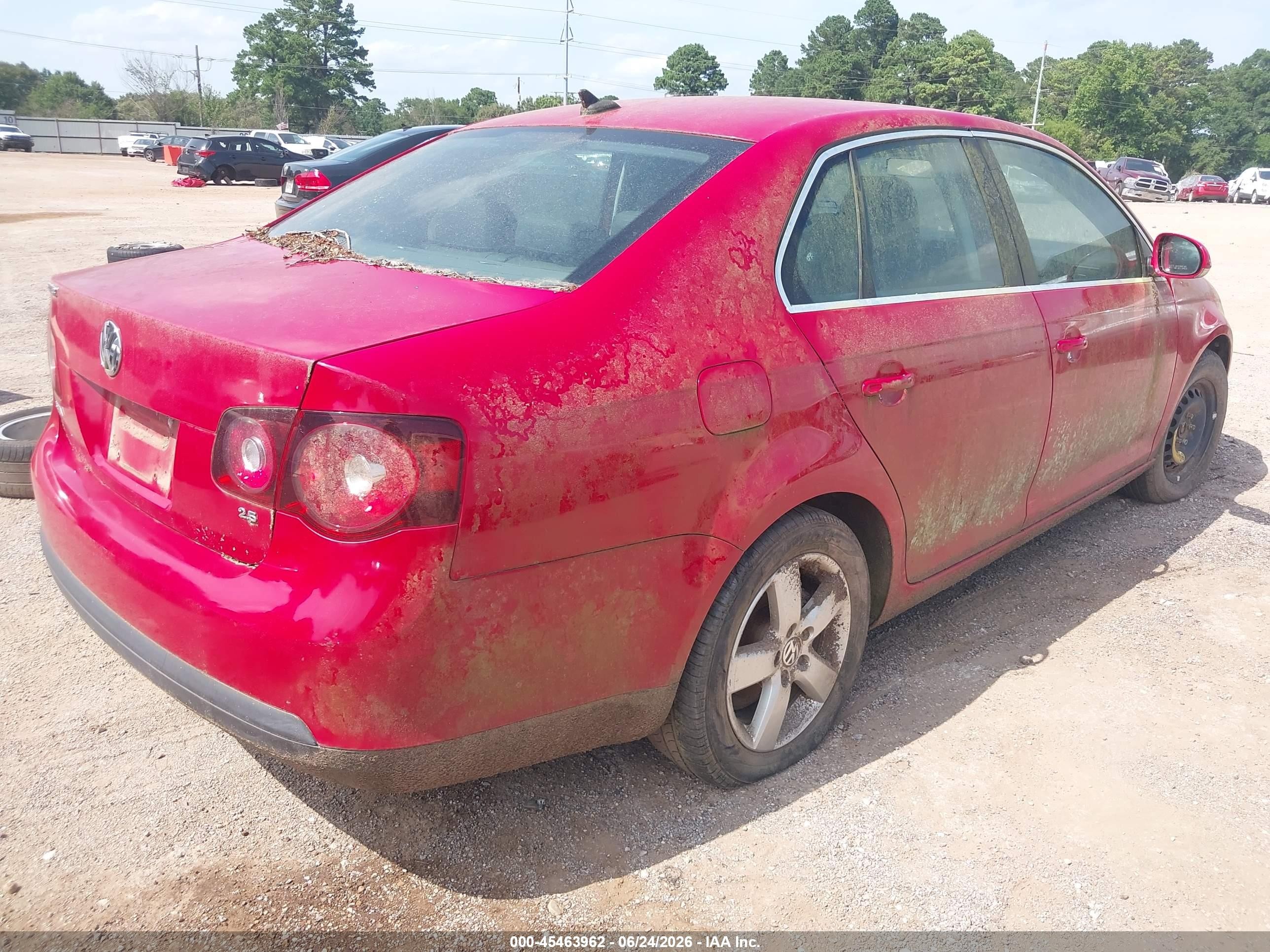 2009 Volkswagen Jetta Se Red vin: 3VWRM71K29M168783