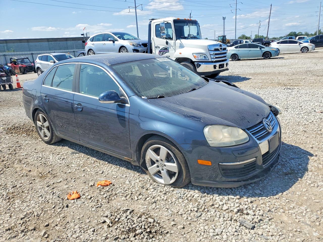 2008 Volkswagen Jetta Se Синий vin: 3VWRM71K38M088584