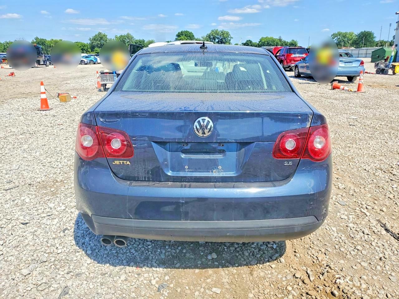 2008 Volkswagen Jetta Se Синий vin: 3VWRM71K38M088584