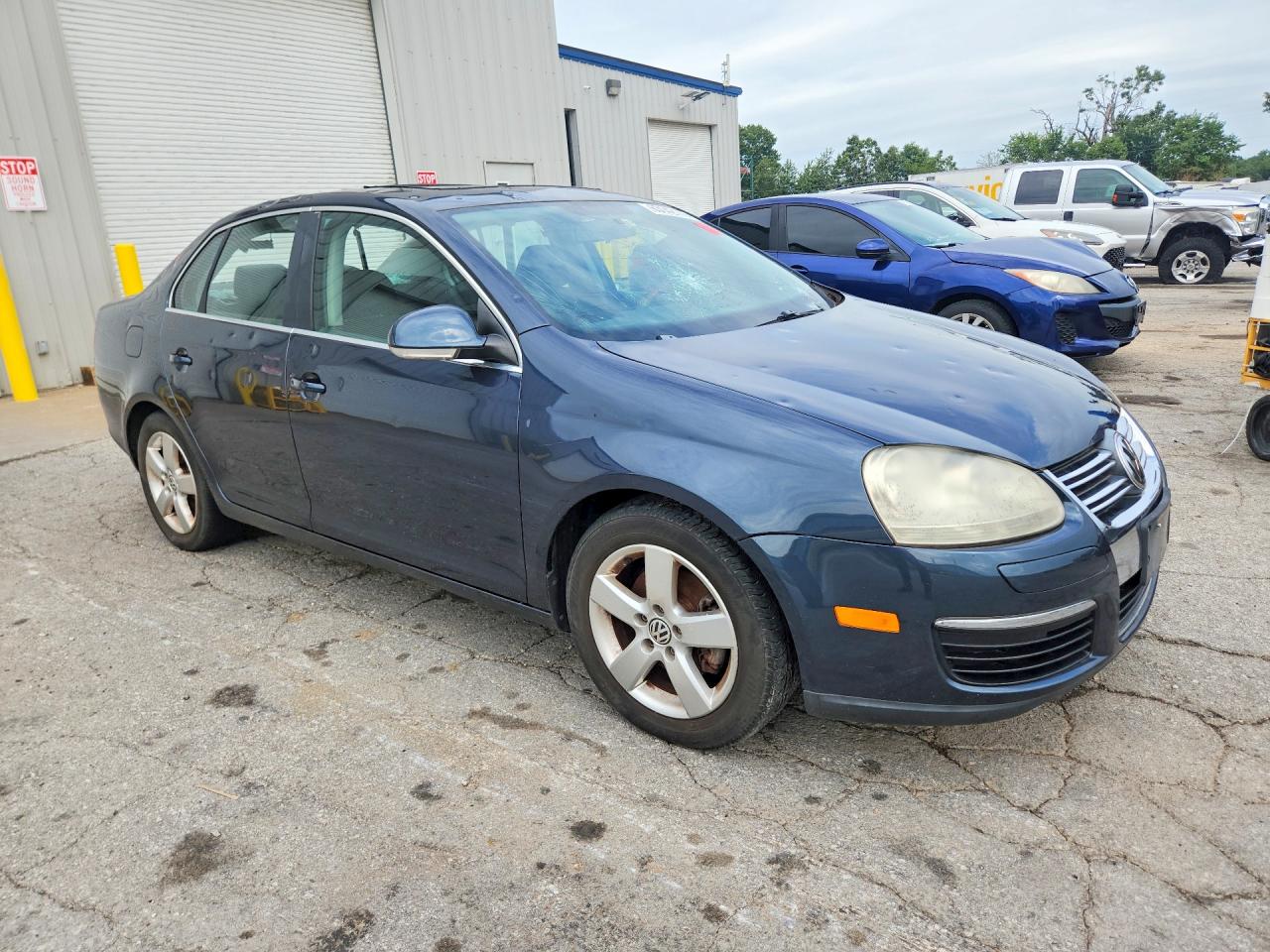 2008 Volkswagen Jetta Se Синий vin: 3VWRM71K38M106758