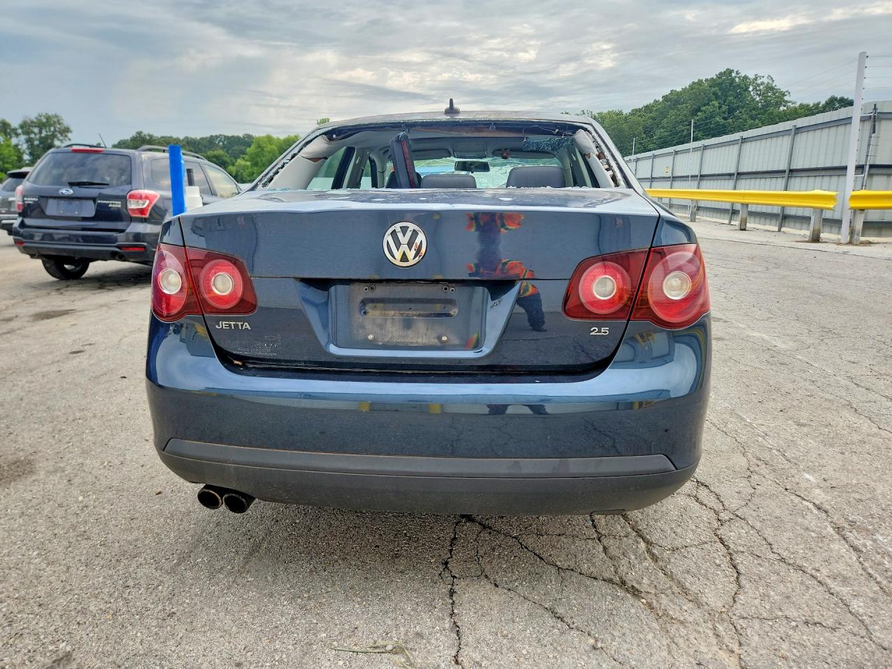 2008 Volkswagen Jetta Se Синий vin: 3VWRM71K38M106758