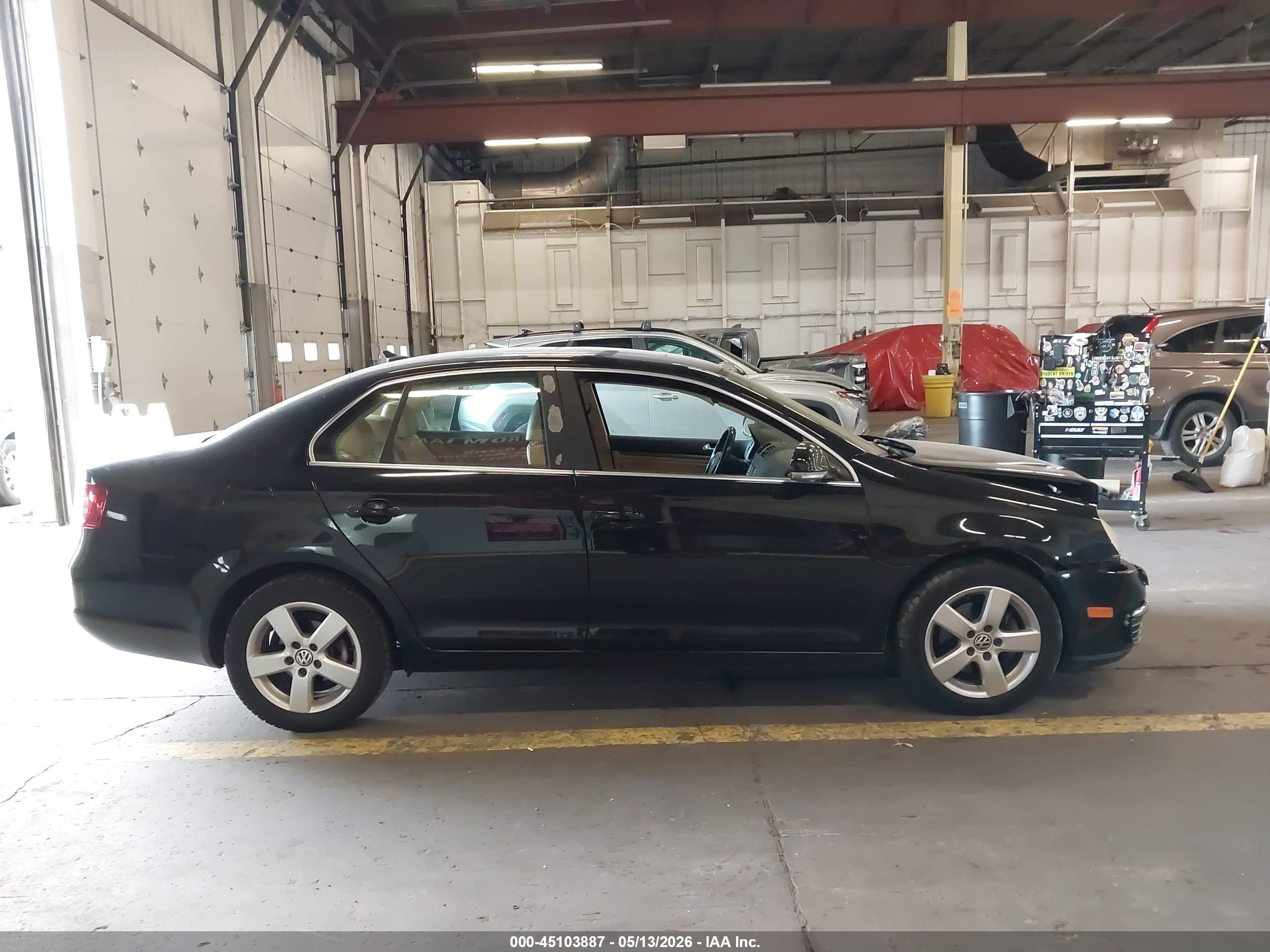 2008 Volkswagen Jetta Se/sel Black vin: 3VWRM71K38M171903