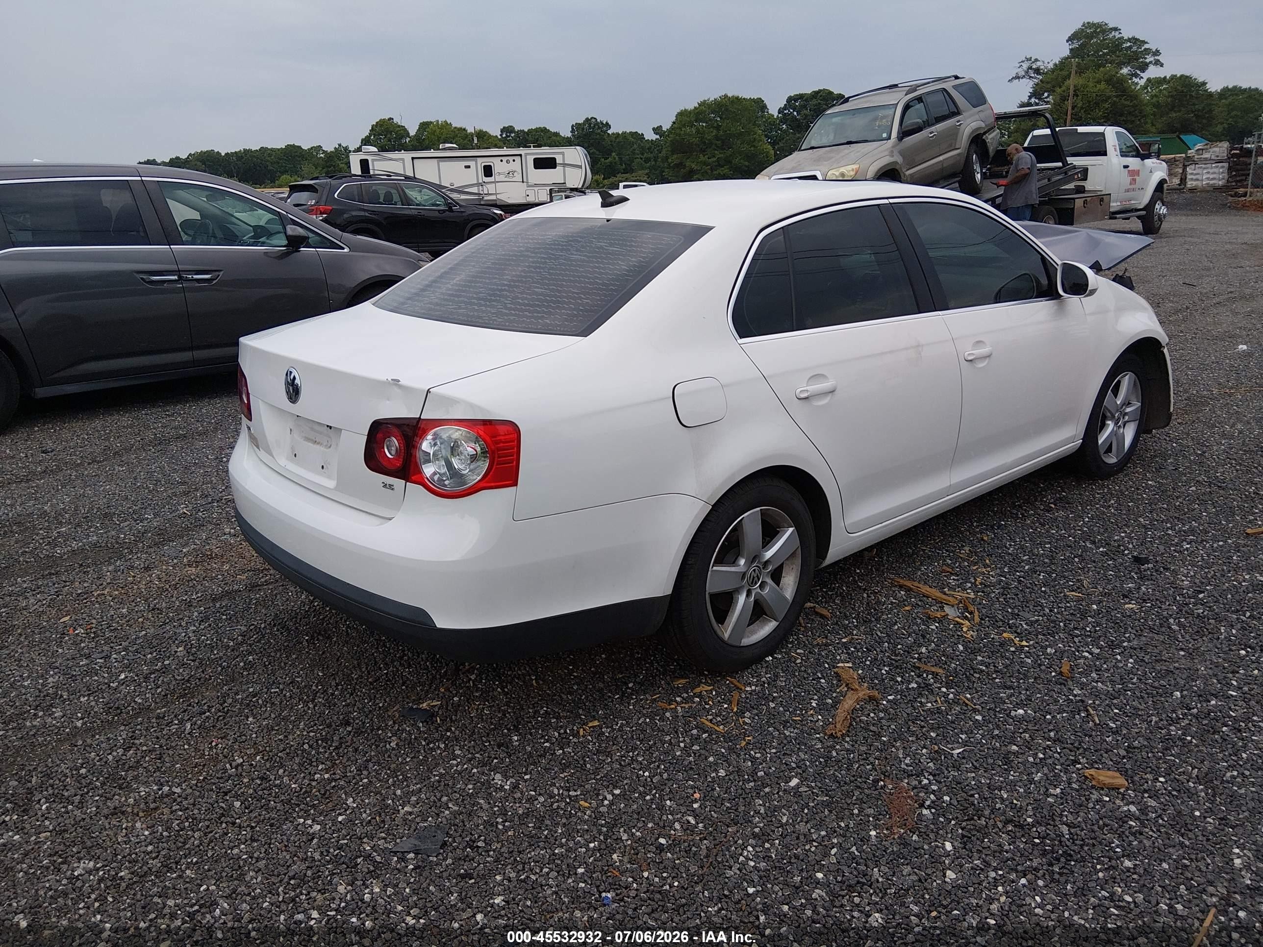 2009 Volkswagen Jetta Se/sel White vin: 3VWRM71K39M059040