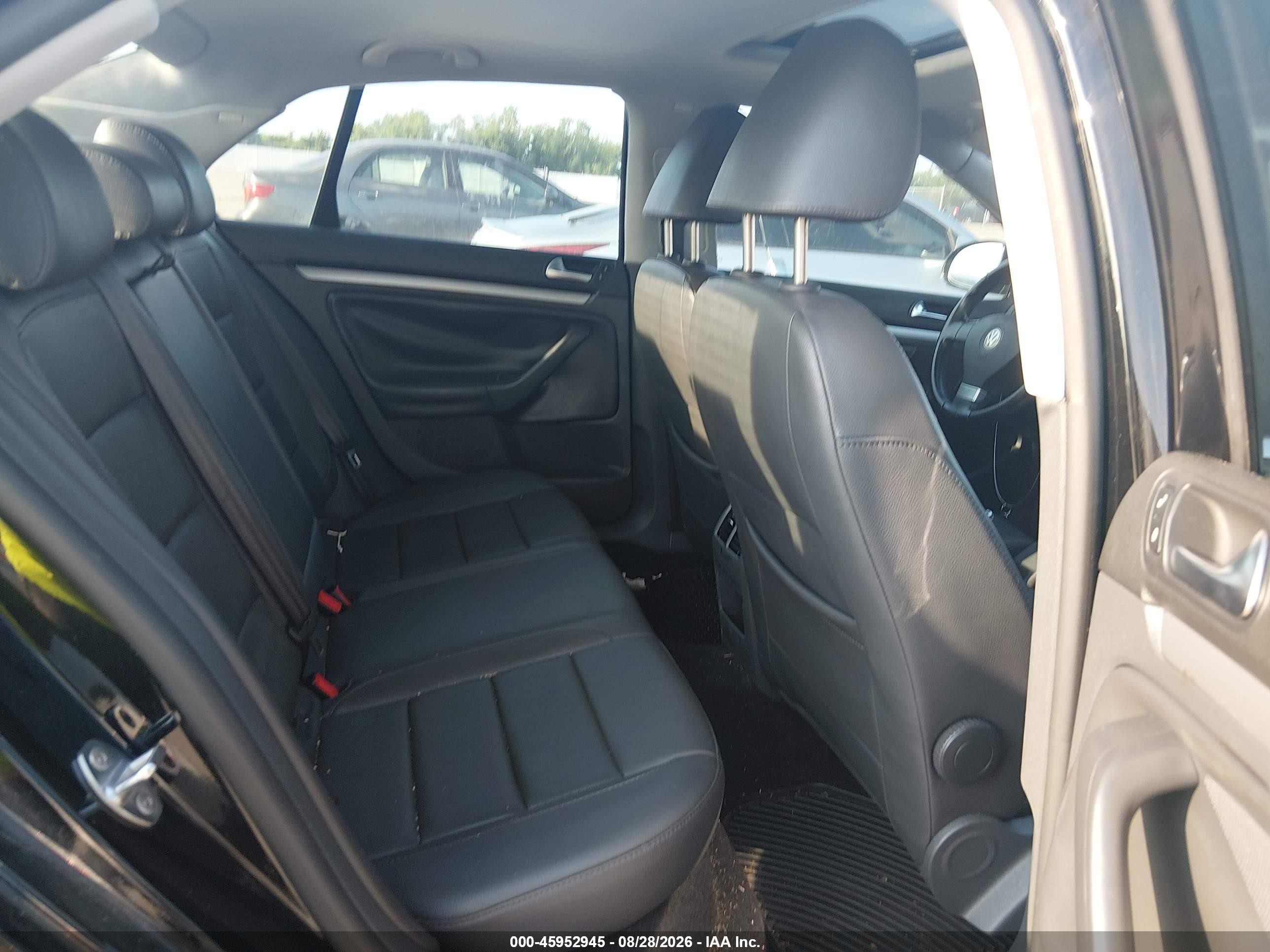 2009 Volkswagen Jetta Se Black vin: 3VWRM71K39M120547