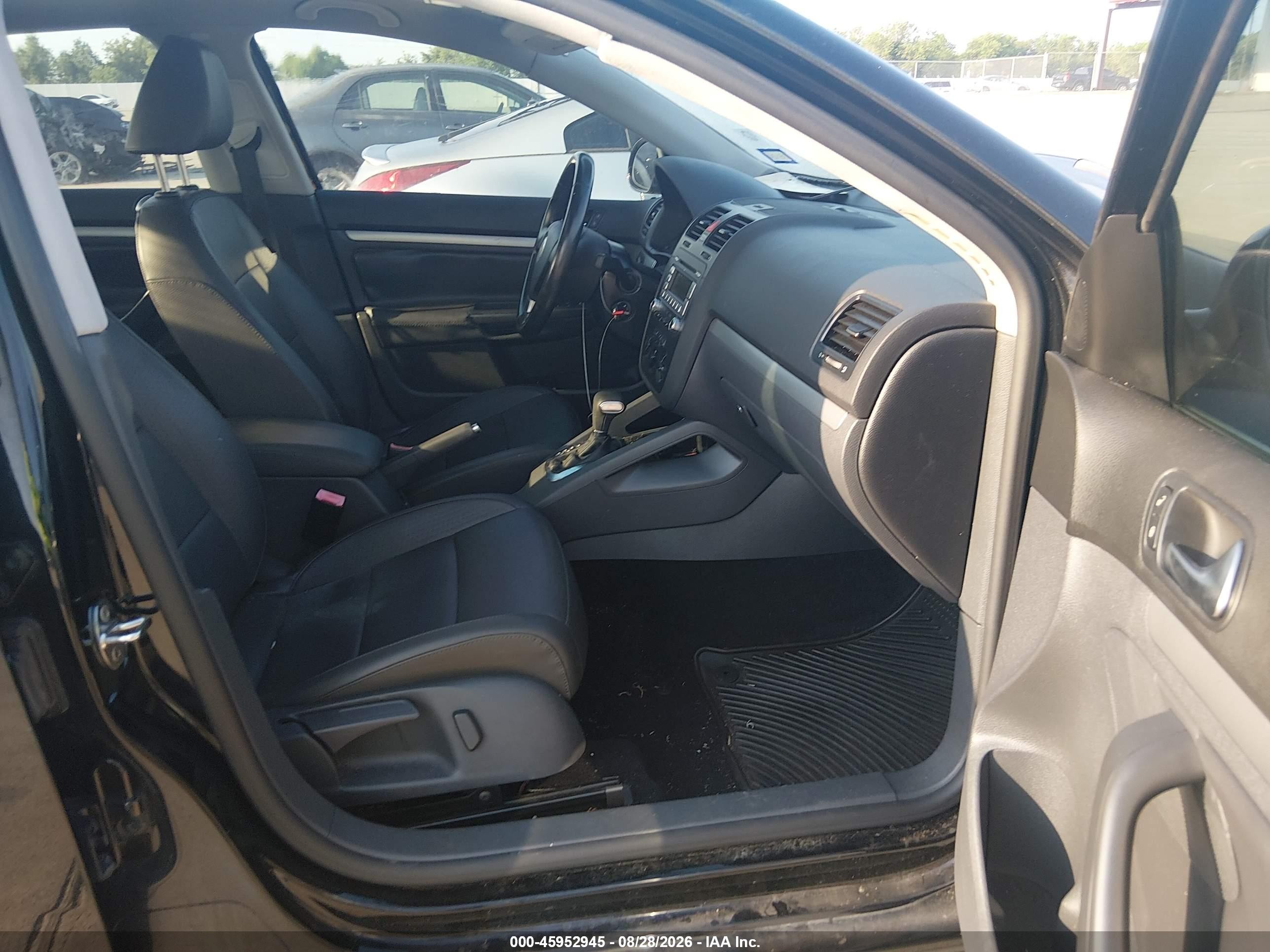 2009 Volkswagen Jetta Se Black vin: 3VWRM71K39M120547