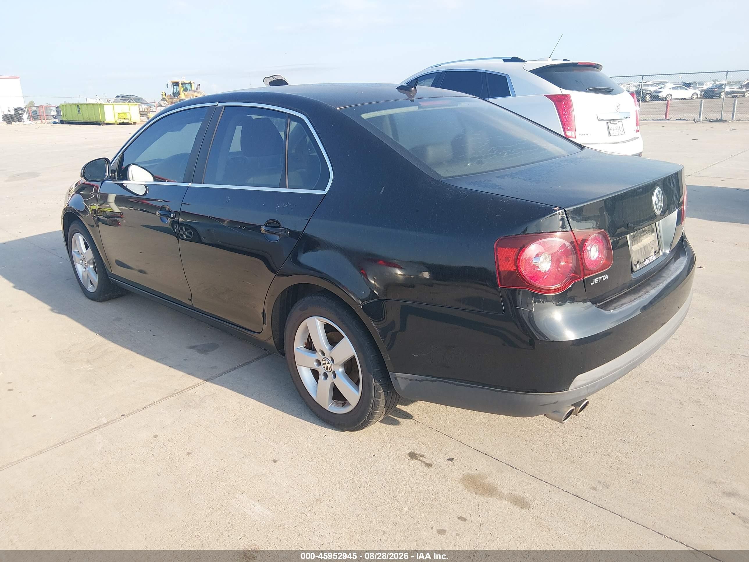 2009 Volkswagen Jetta Se Black vin: 3VWRM71K39M120547