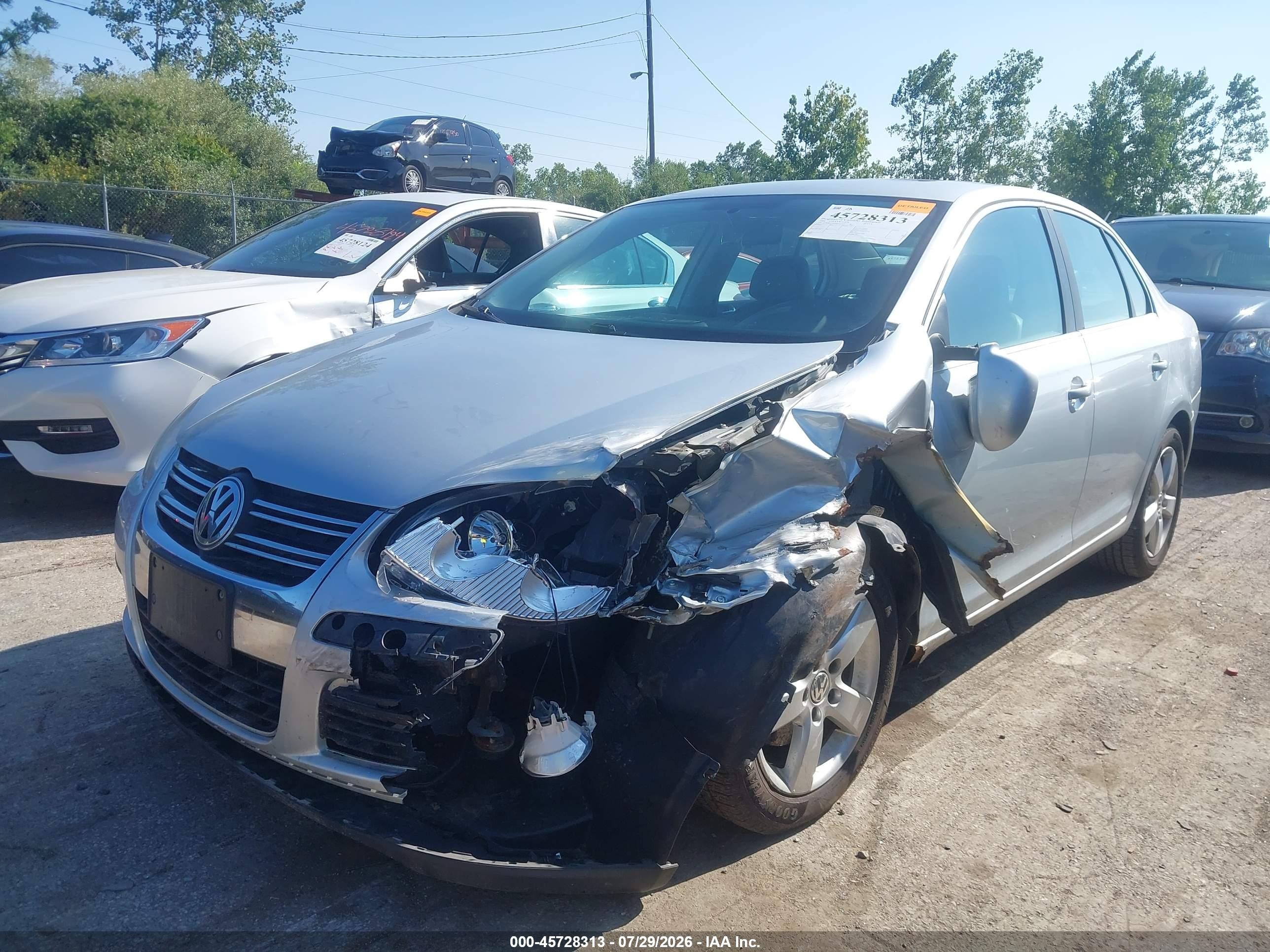 2008 Volkswagen Jetta Se/sel Серебряный vin: 3VWRM71K48M043993