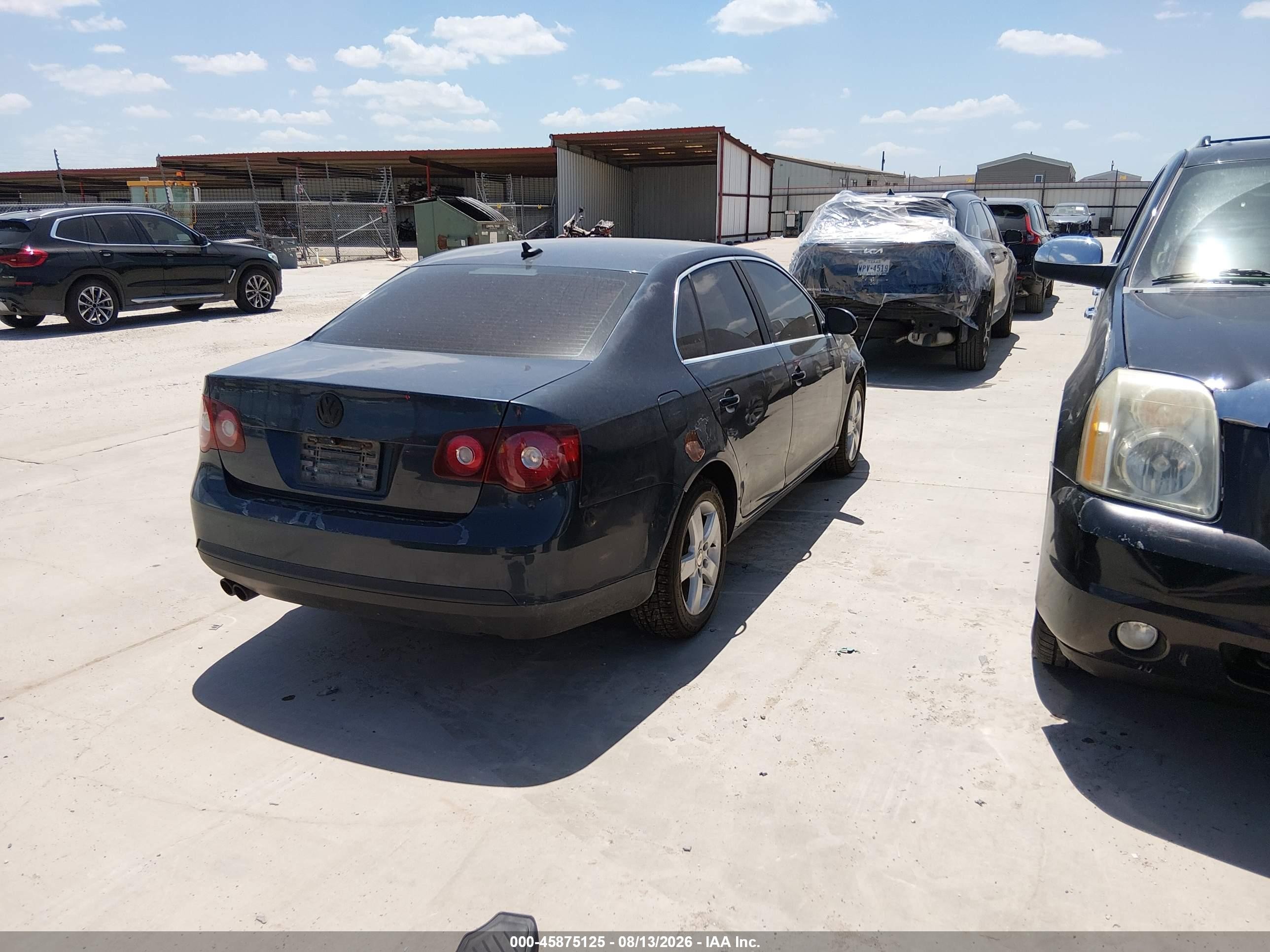 2008 Volkswagen Jetta Se/sel Blue vin: 3VWRM71K48M095723