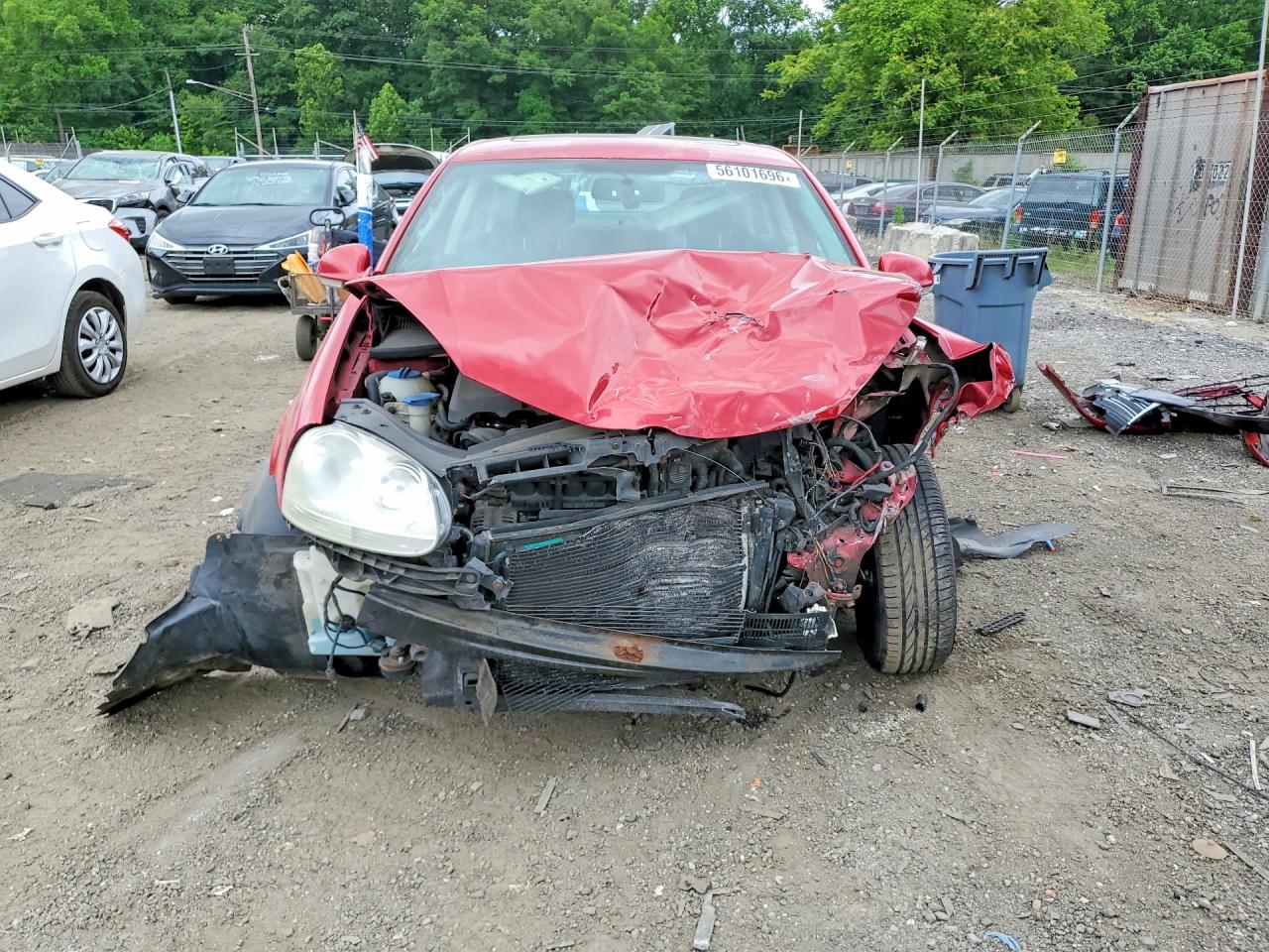 2008 Volkswagen Jetta Se Red vin: 3VWRM71K48M114349