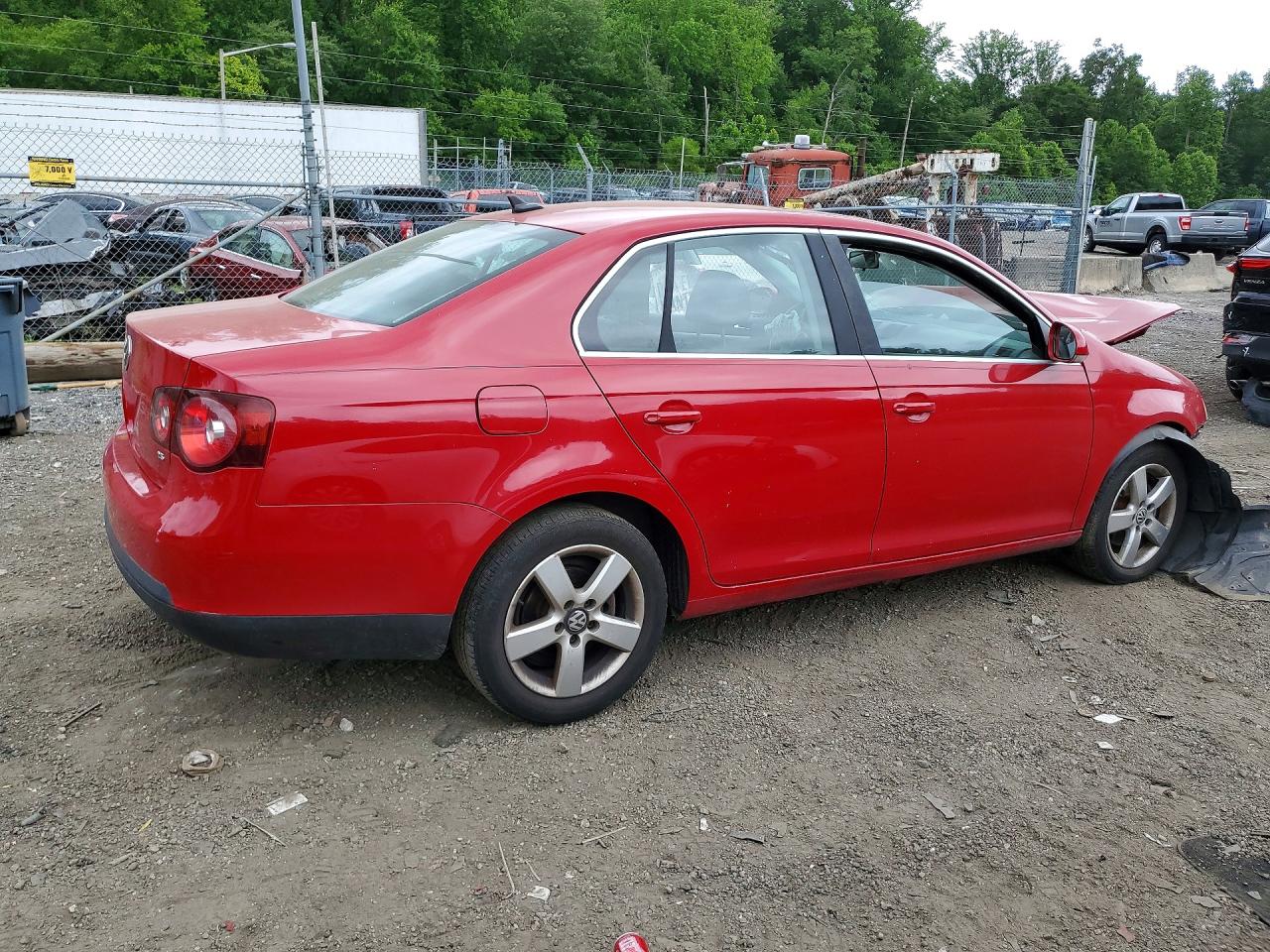 2008 Volkswagen Jetta Se Red vin: 3VWRM71K48M114349