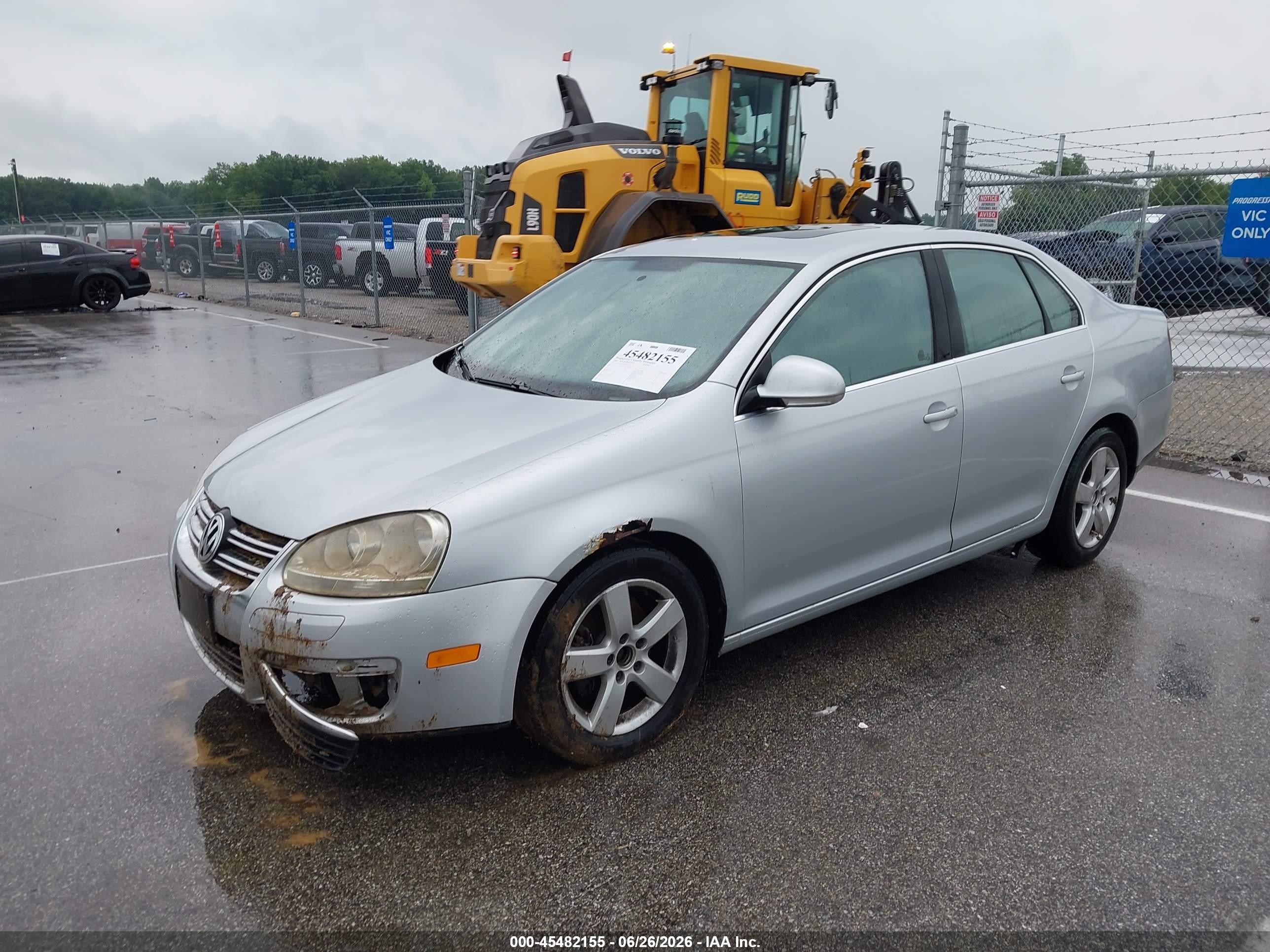 2008 Volkswagen Jetta Se Silver vin: 3VWRM71K48M135735
