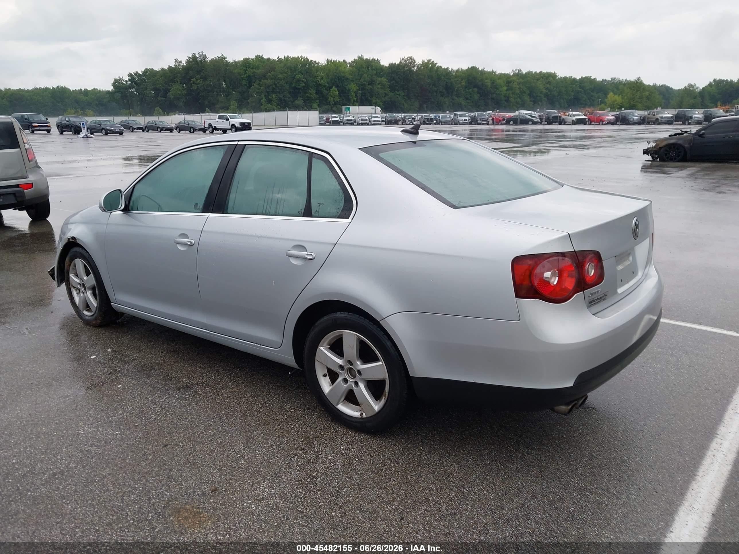 2008 Volkswagen Jetta Se Silver vin: 3VWRM71K48M135735