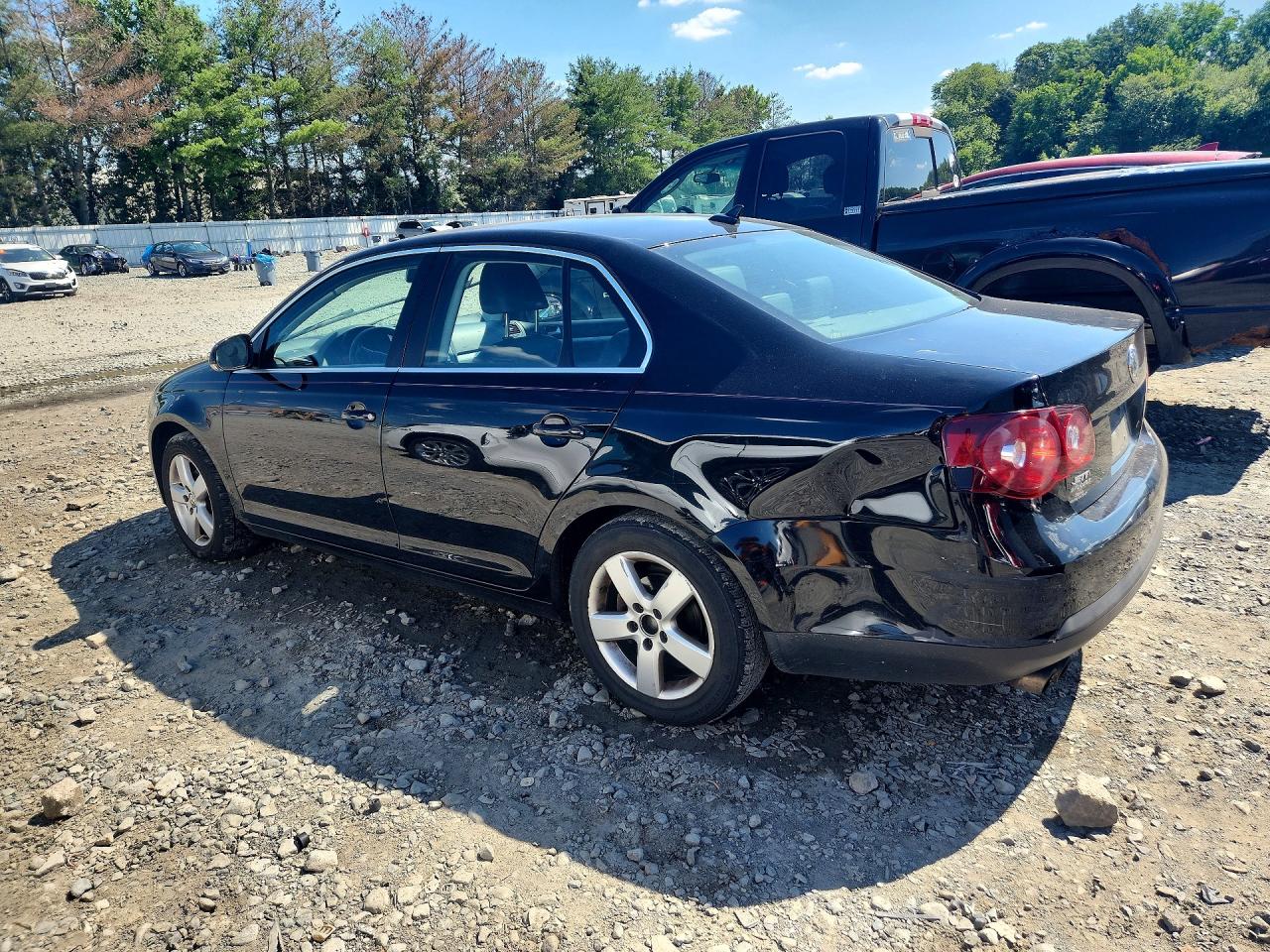 2009 Volkswagen Jetta Se/sel Черный vin: 3VWRM71K49M140905