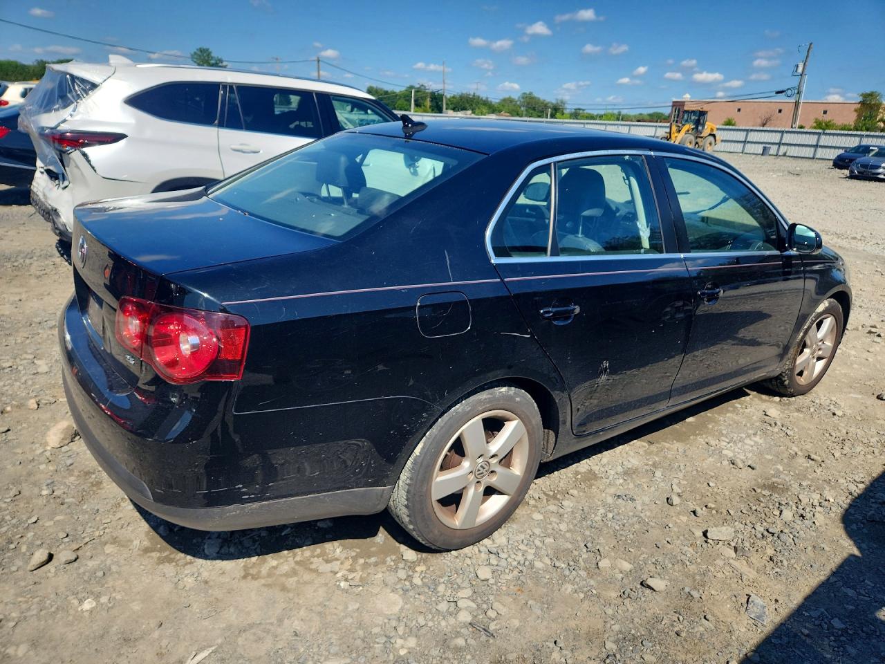 2009 Volkswagen Jetta Se/sel Черный vin: 3VWRM71K49M140905