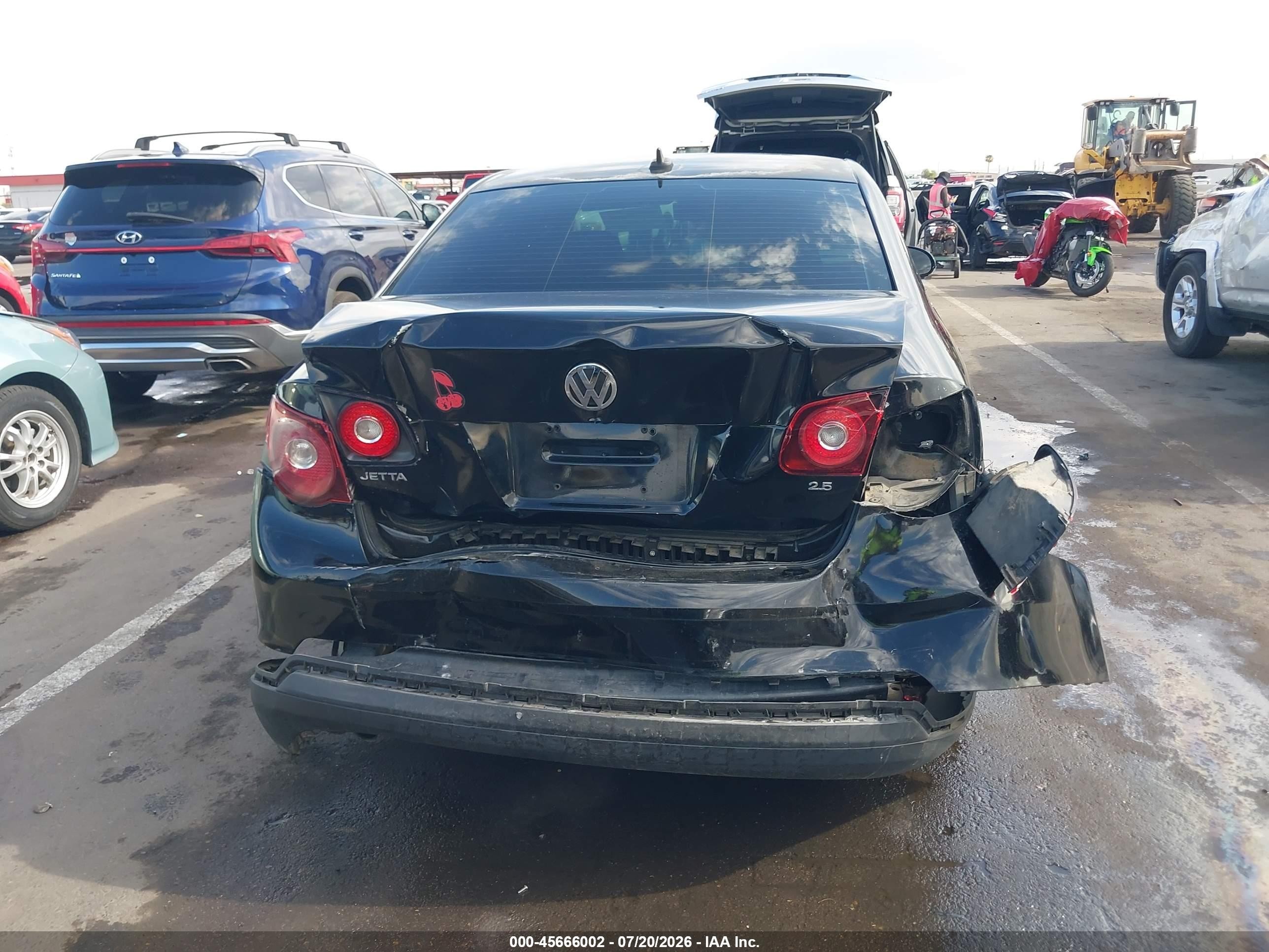 2008 Volkswagen Jetta Se/sel Черный vin: 3VWRM71K58M048748