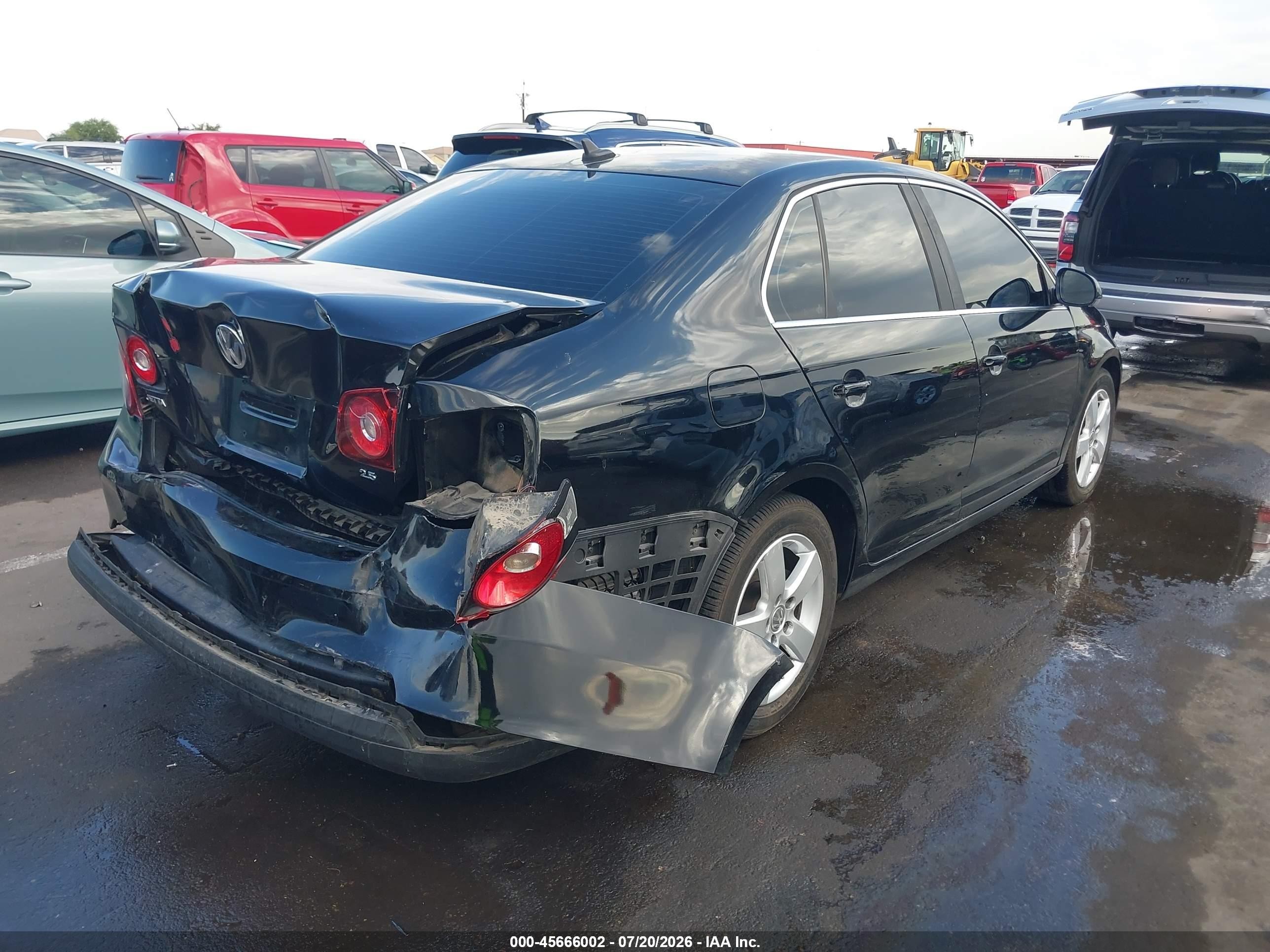 2008 Volkswagen Jetta Se/sel Черный vin: 3VWRM71K58M048748
