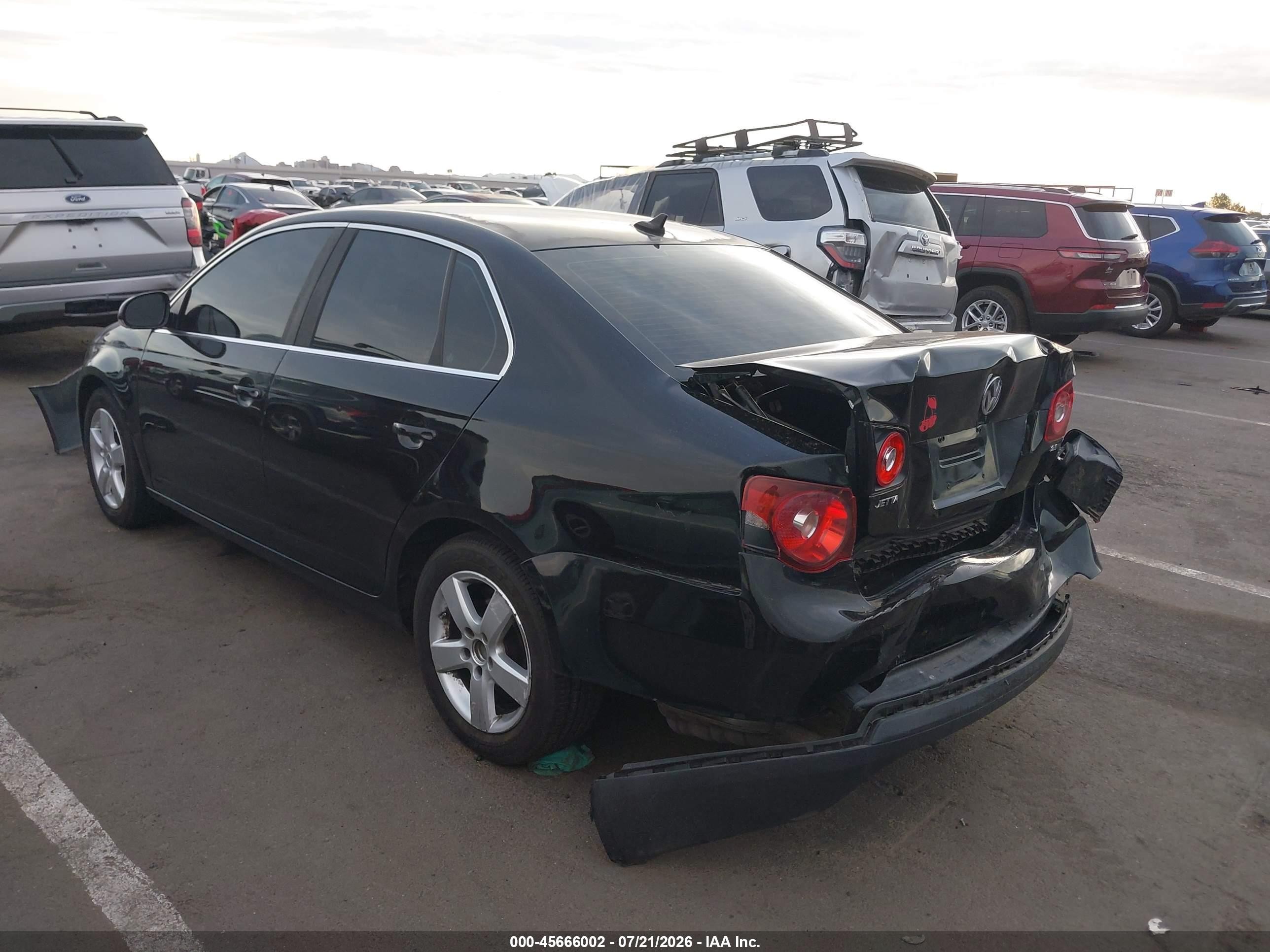 2008 Volkswagen Jetta Se/sel Черный vin: 3VWRM71K58M048748